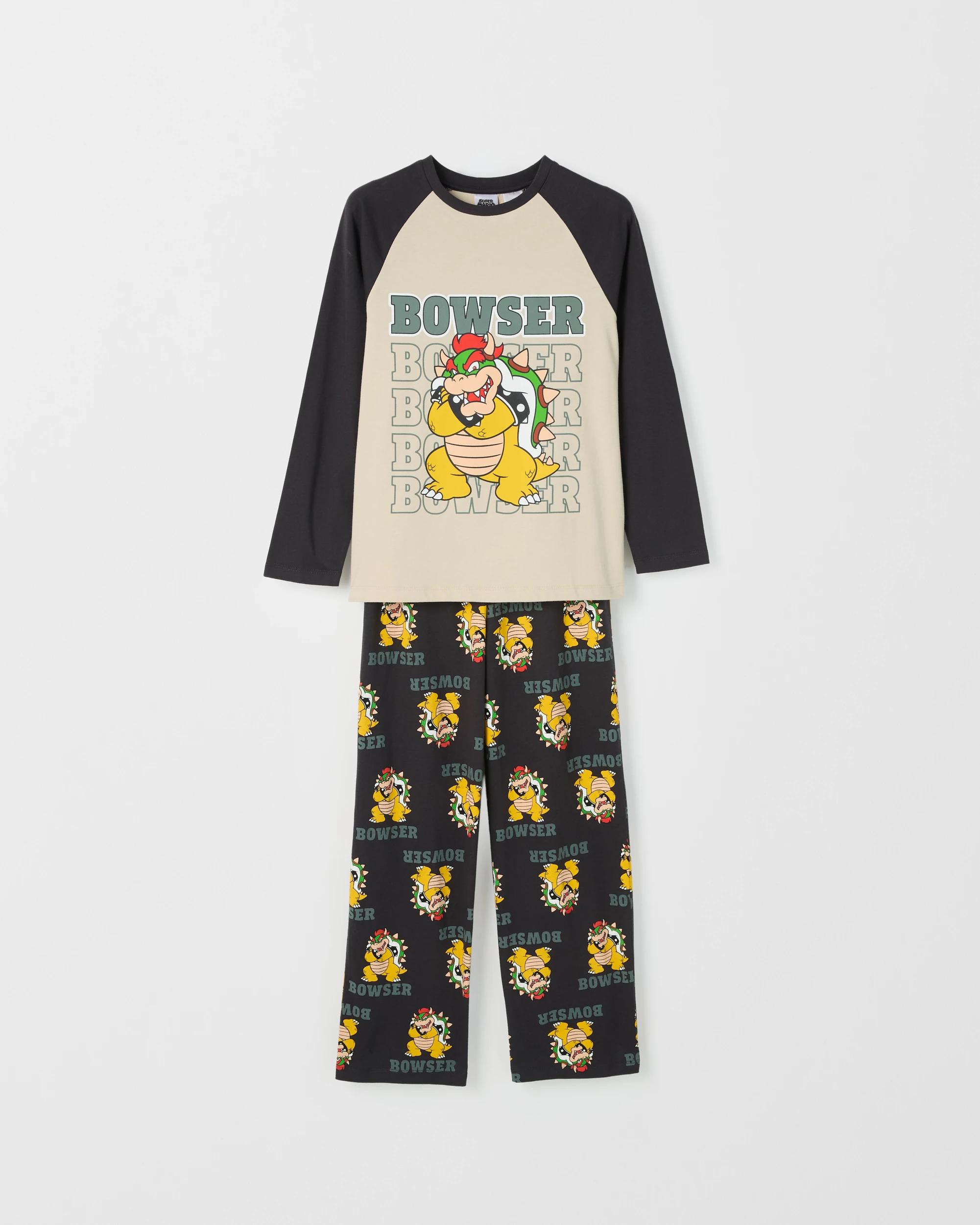 5 Super Mario Australian Cotton Older Boys Jersey Pyjama Set BOWSER, 5 of 7