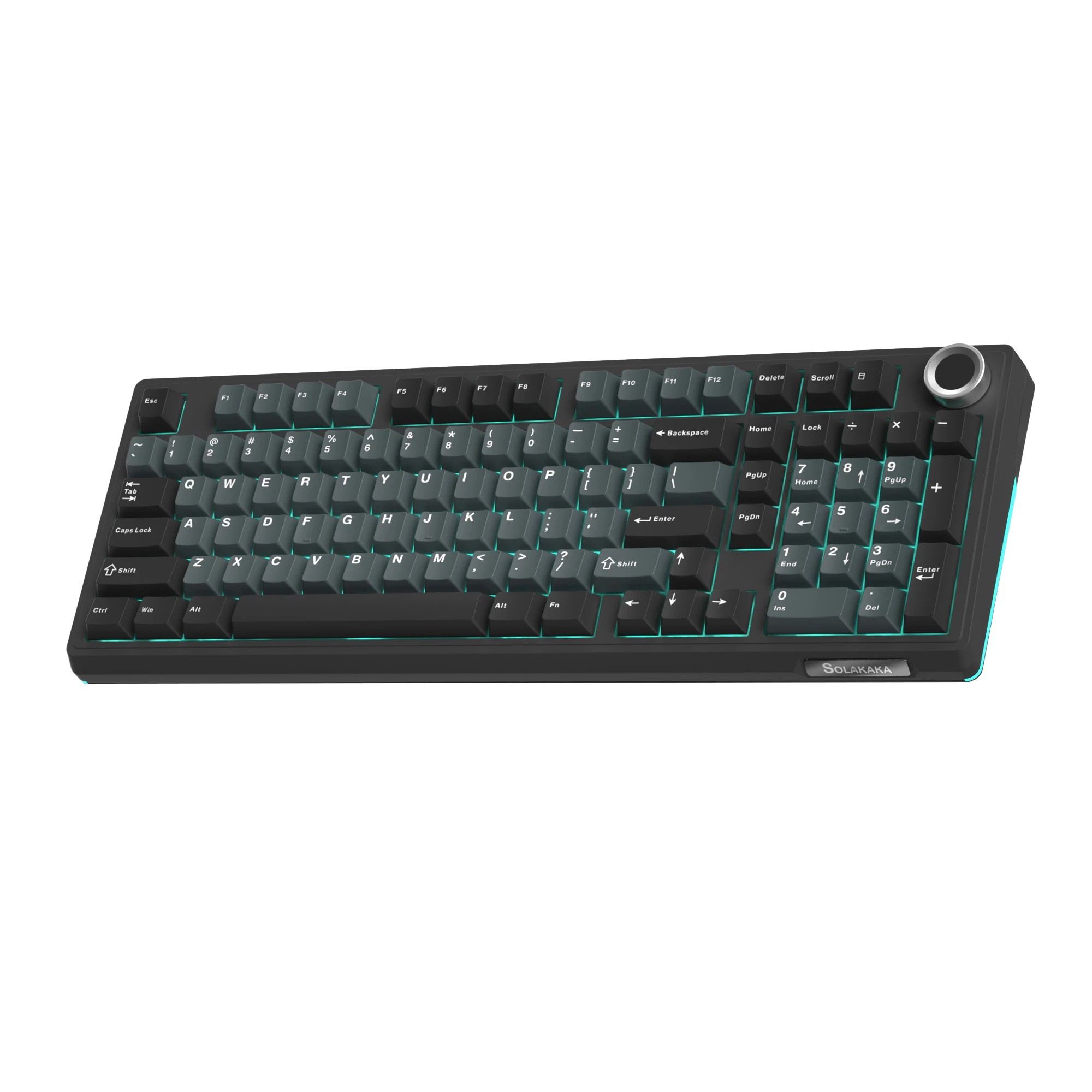 1 Solakaka Ki99 Pro 99-Key Gasket Mechanical Keyboard Tri-Mode Hot-Swap Knob - Blue, 1 of 8