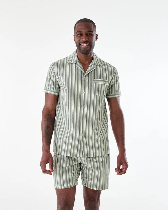 Short Sleeve Button Through Pyjama Set