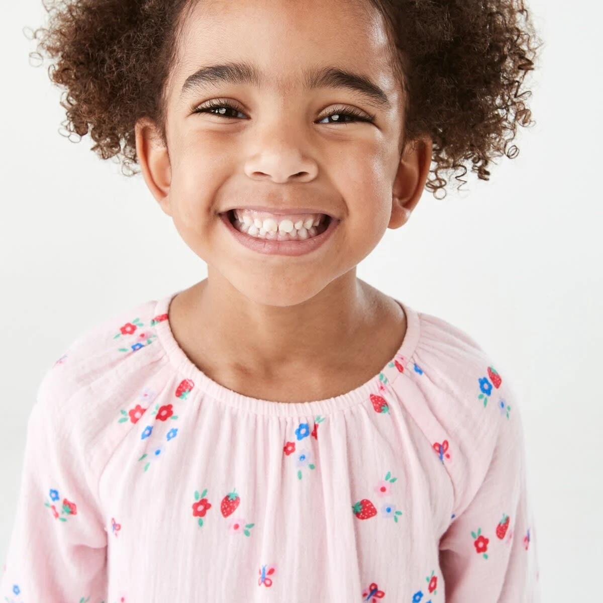 3 Long Sleeve Woven Dress Ditsy, 3 of 9