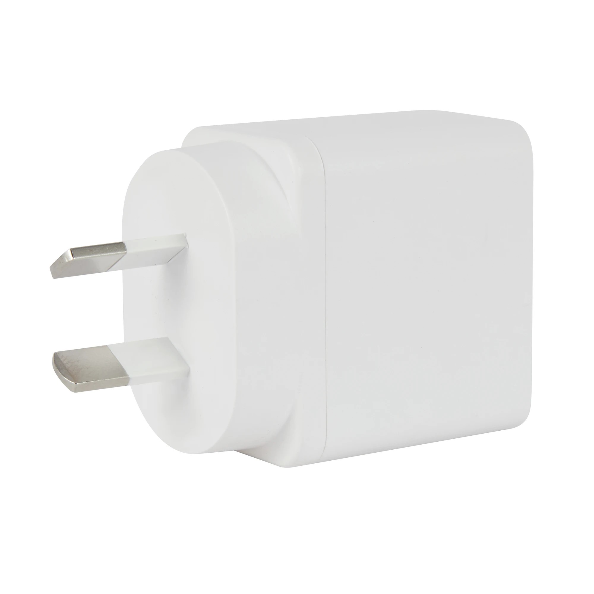 4 Wall USB Charger with USB-A to USB-C - White, 4 of 7