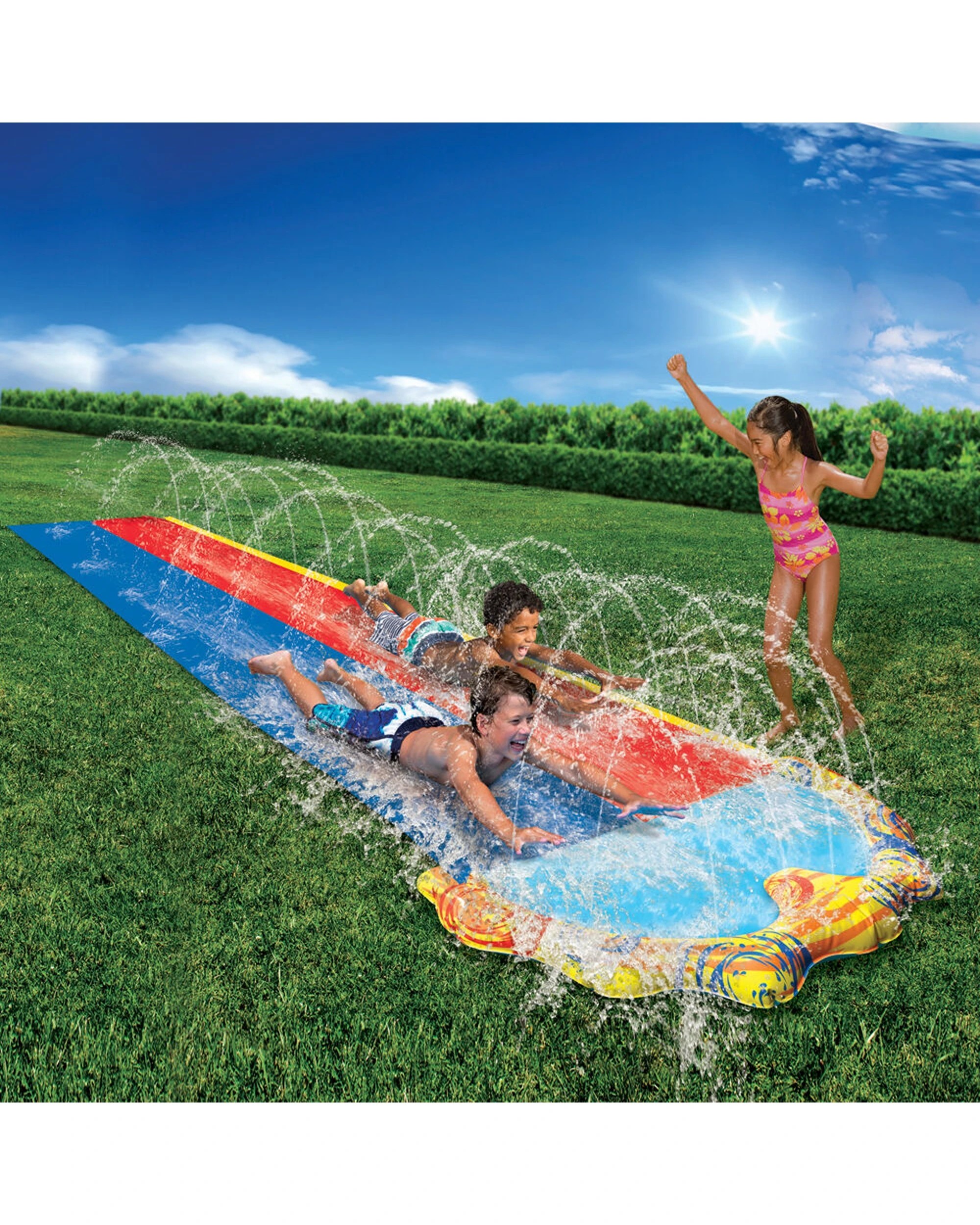 5 Go Play Splash Sprint Racing Slide With Two Lanes Inflatable Pool Kids - Multi, 5 of 5