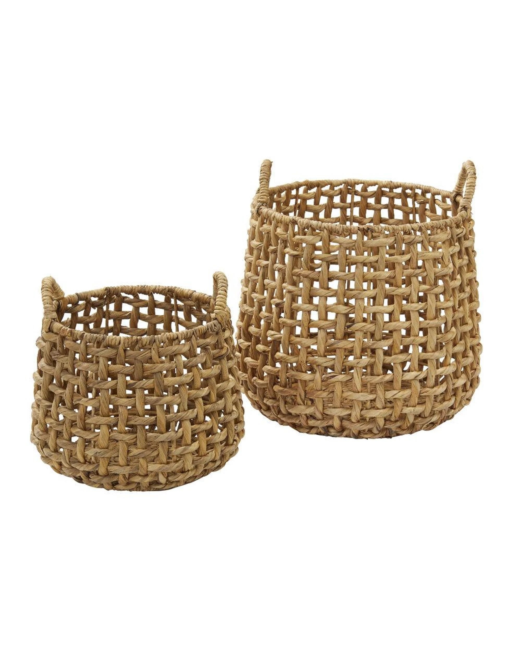 1 Amalfi Anguila Woven Basket Set of 2 Natural - Natural, 1 of 2