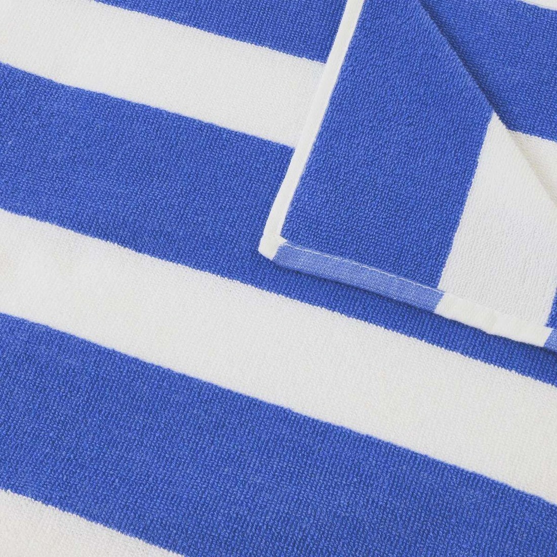 5 Stripe Cotton Beach Towel - Blue, 5 of 6