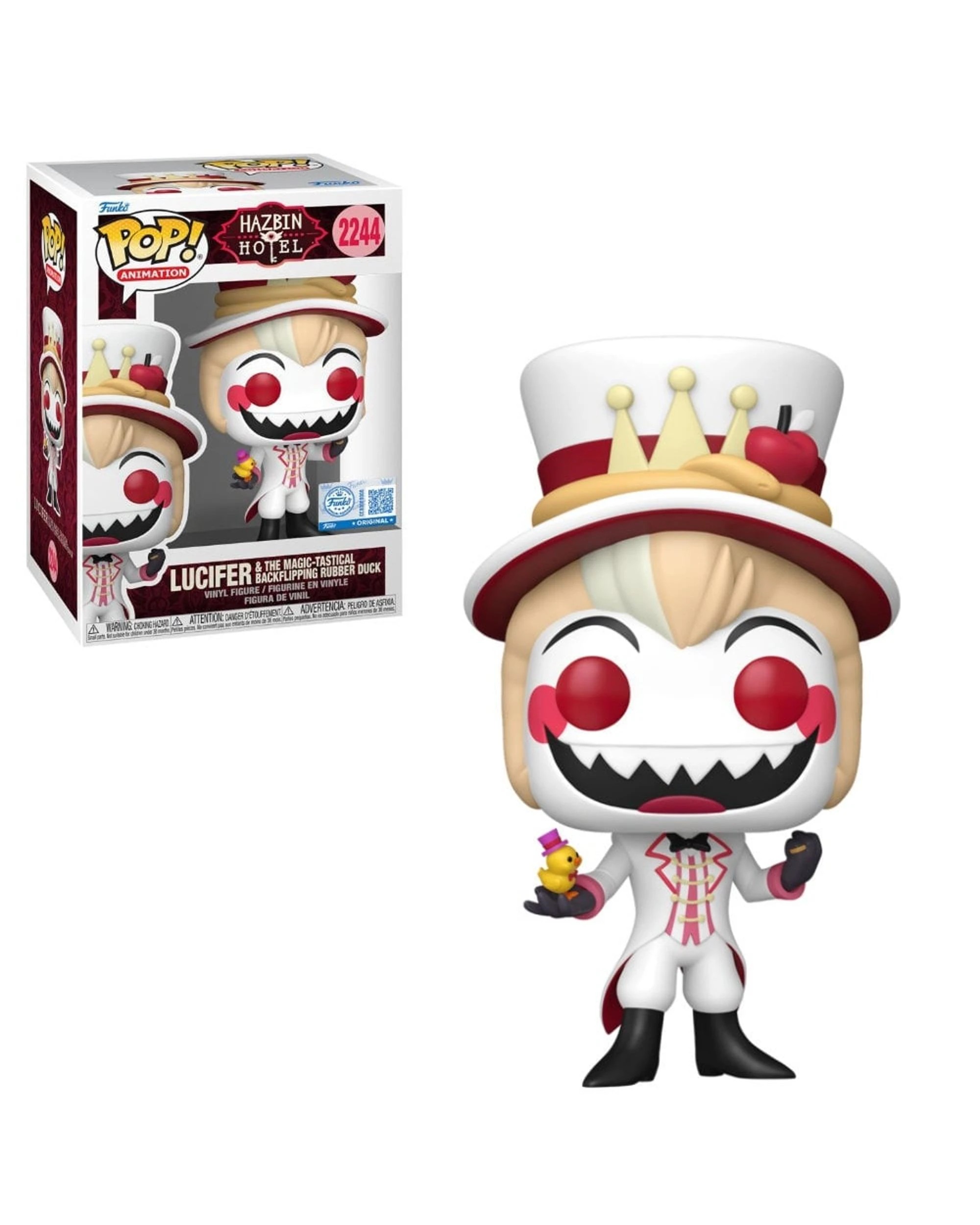 1 Hazbin Hotel Lucifer and Magic-Tastical Backflipping Rubber Duck Funko POP! Vinyl, 1 of 3