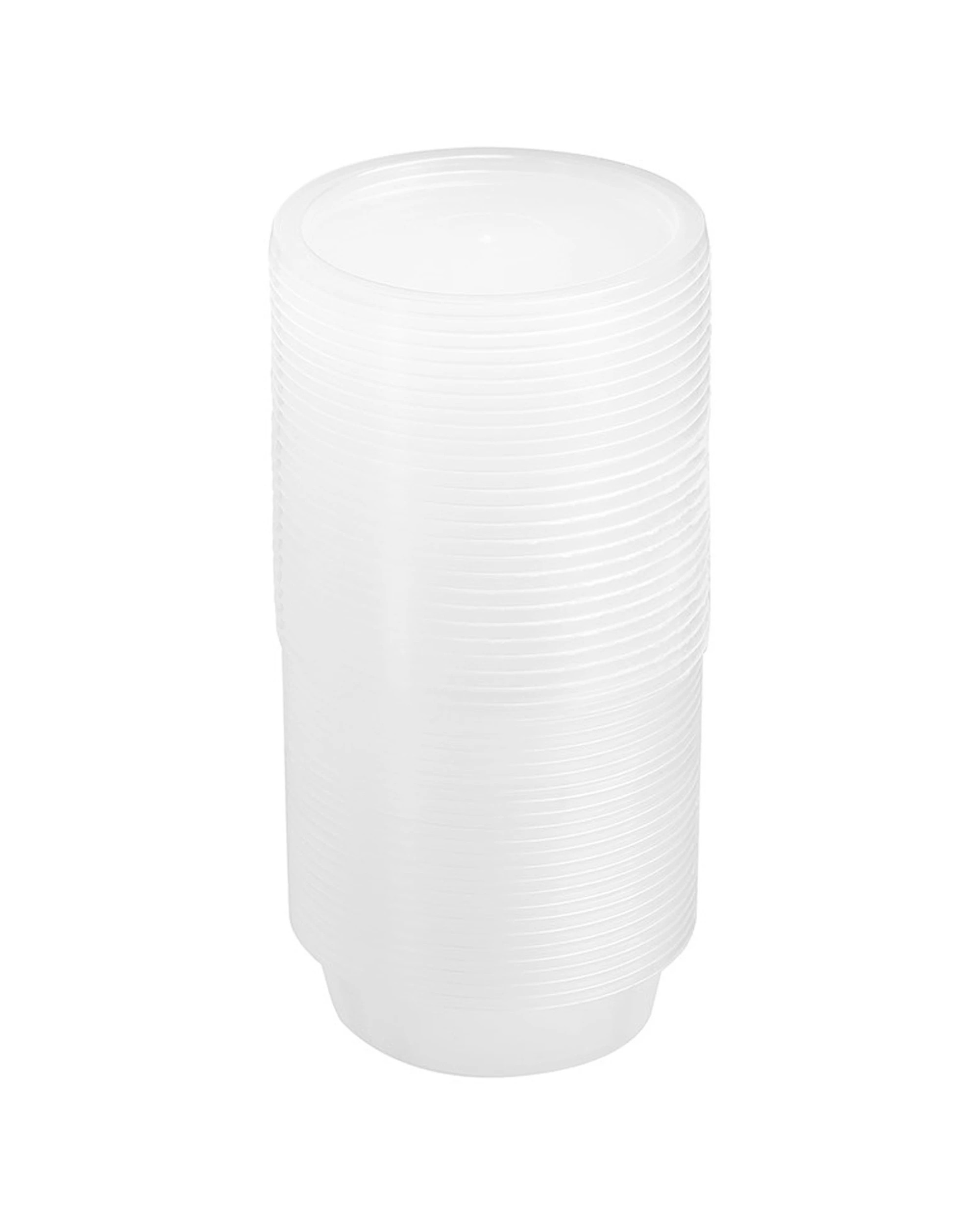 4 Lemon & Lime 200pc Reusable Sauce Container 50ml for Meal Prep Storage and Organisation Kit - Clear, 4 of 7