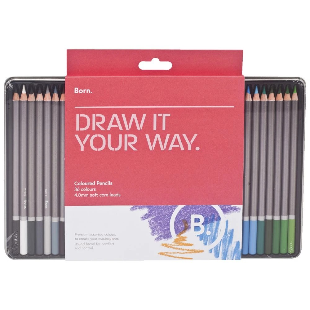 5 Born Coloured Pencils 36 Pack, 5 of 5