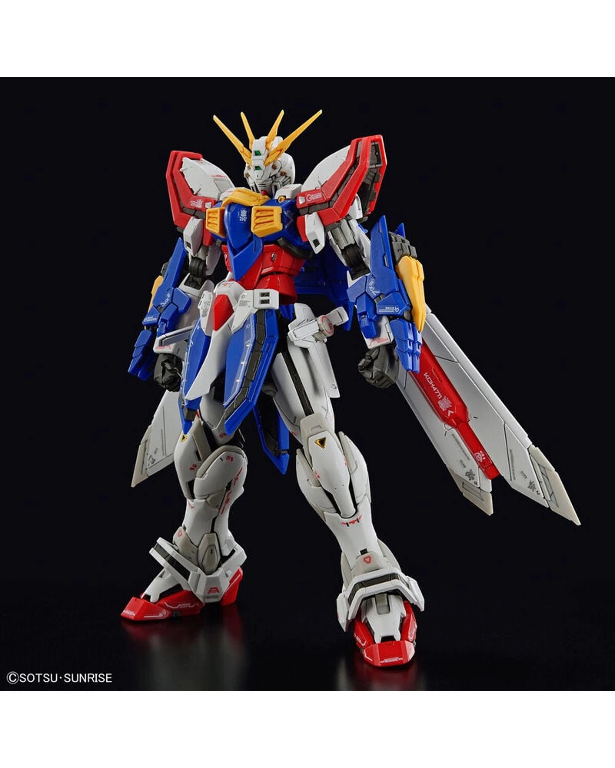2 Bandai Gundam Real Grade God Gundam Domon Kassu's Use Mobile Fighter 1/144 Scale Model Kit, 2 of 10