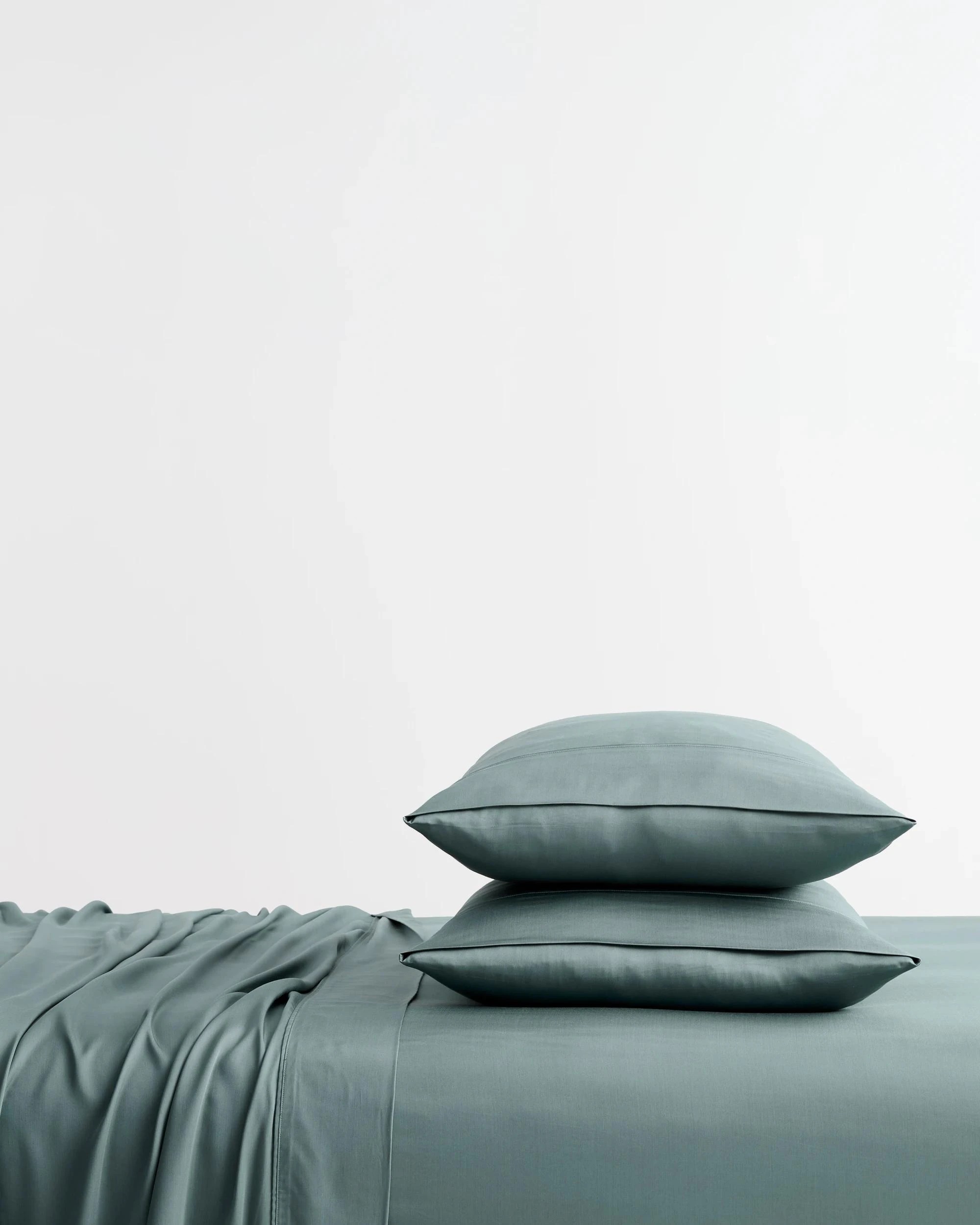 1 Target Laynie Viscose Bamboo Sheet Set - Queen Bed - Blue, 1 of 3