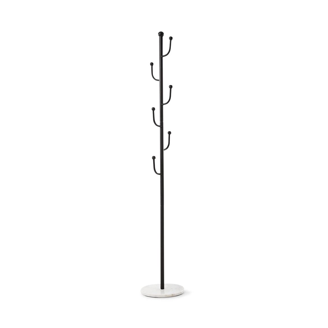 2 Marble Base Coat Stand - Black, 2 of 6