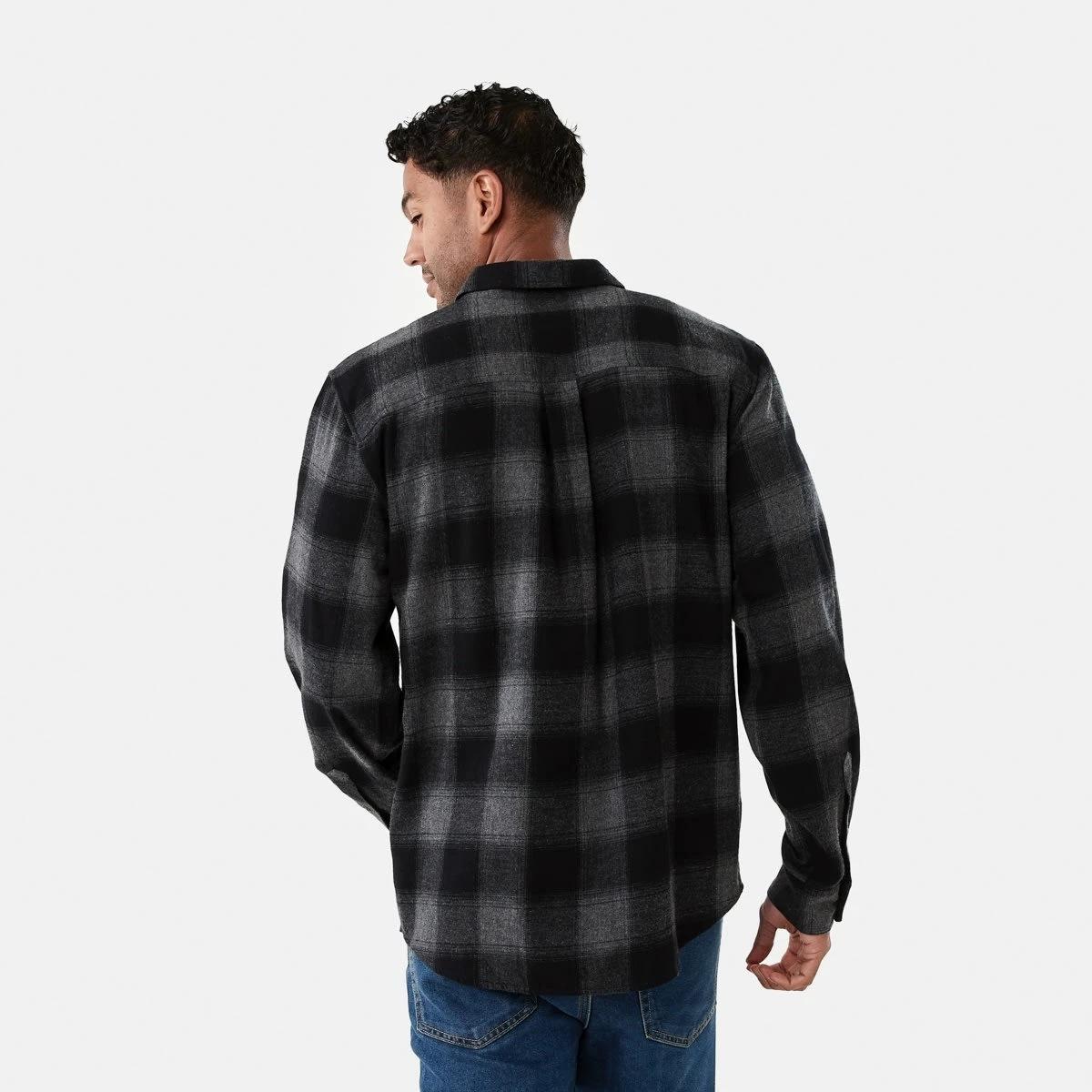 3 Long Sleeve Buffalo Check Shirt Blk Check, 3 of 7