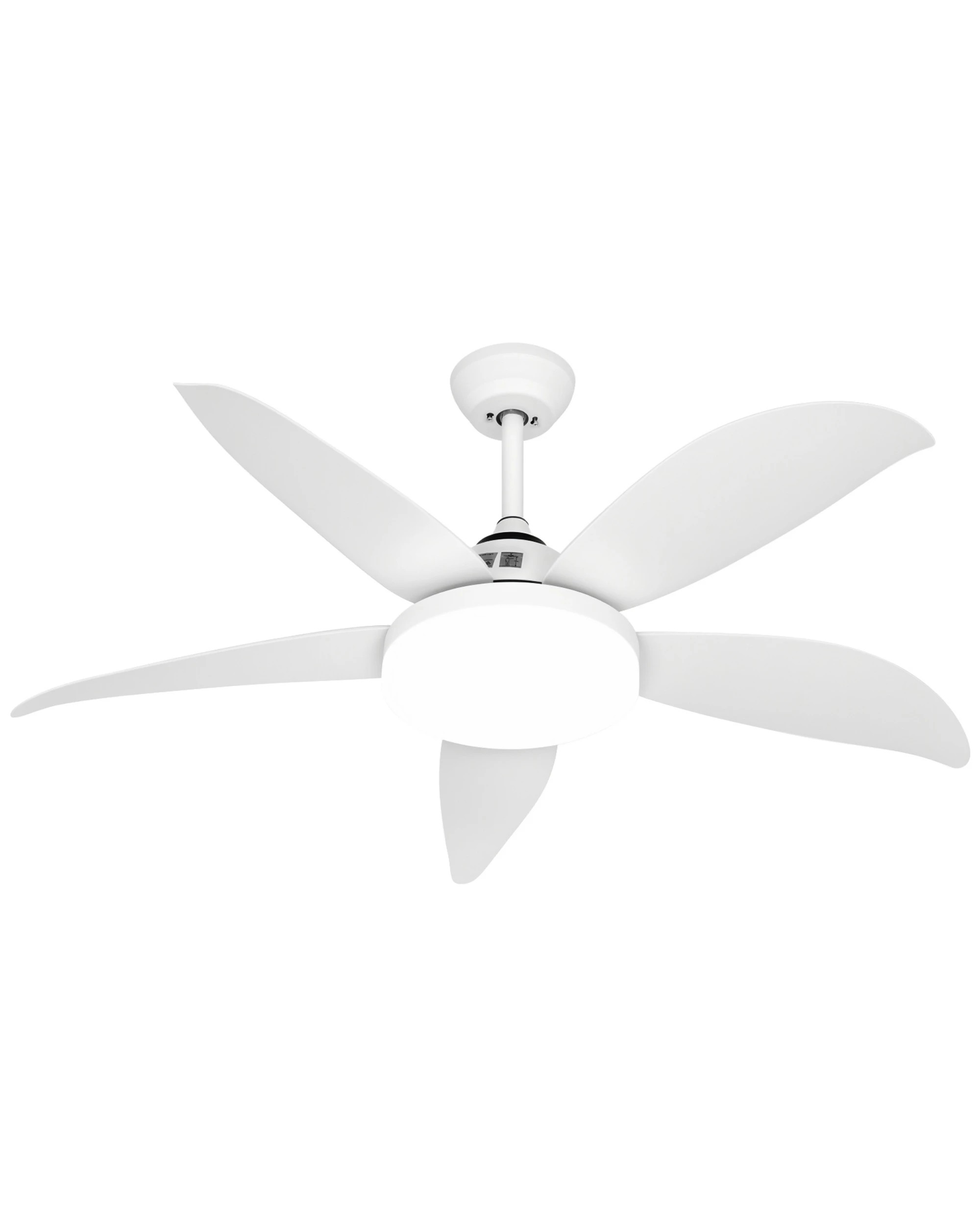 6 Advwin Ceiling Fans with 3-Color Light & 6 Speed,  with 5 Quiet DC Reversible Blades, 6 of 8
