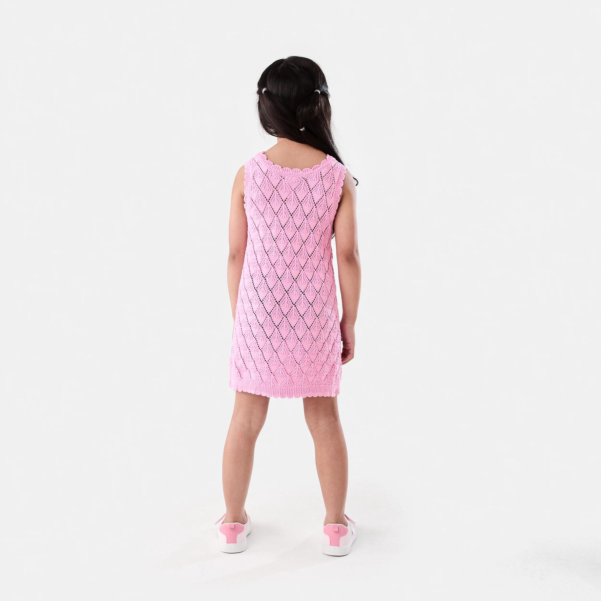 7 Knitted Dress BUBBLEGUM PINK, 7 of 7