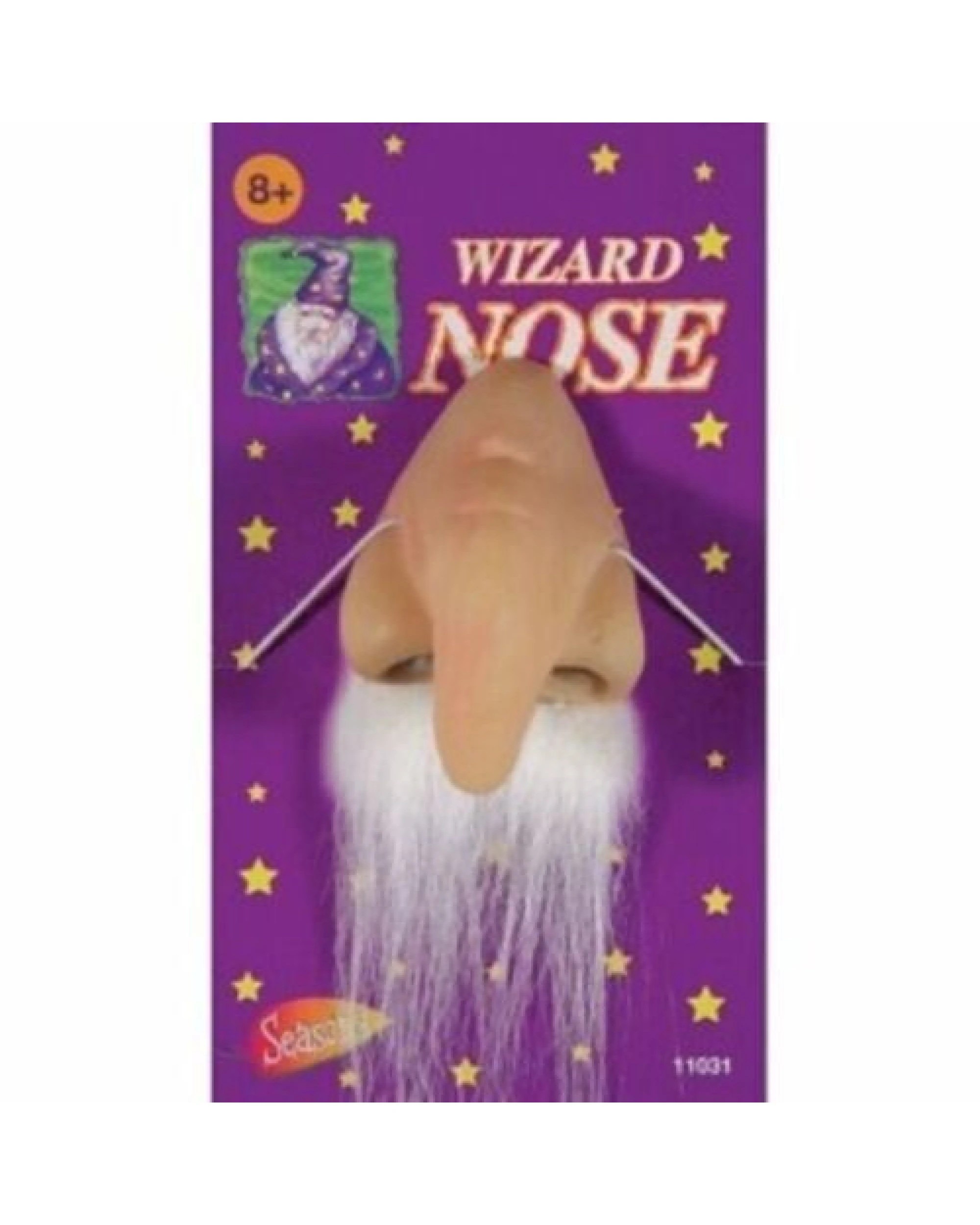 2 BR Costumes Latex Wizard Nose with Moustache for Costume Parties, 2 of 4