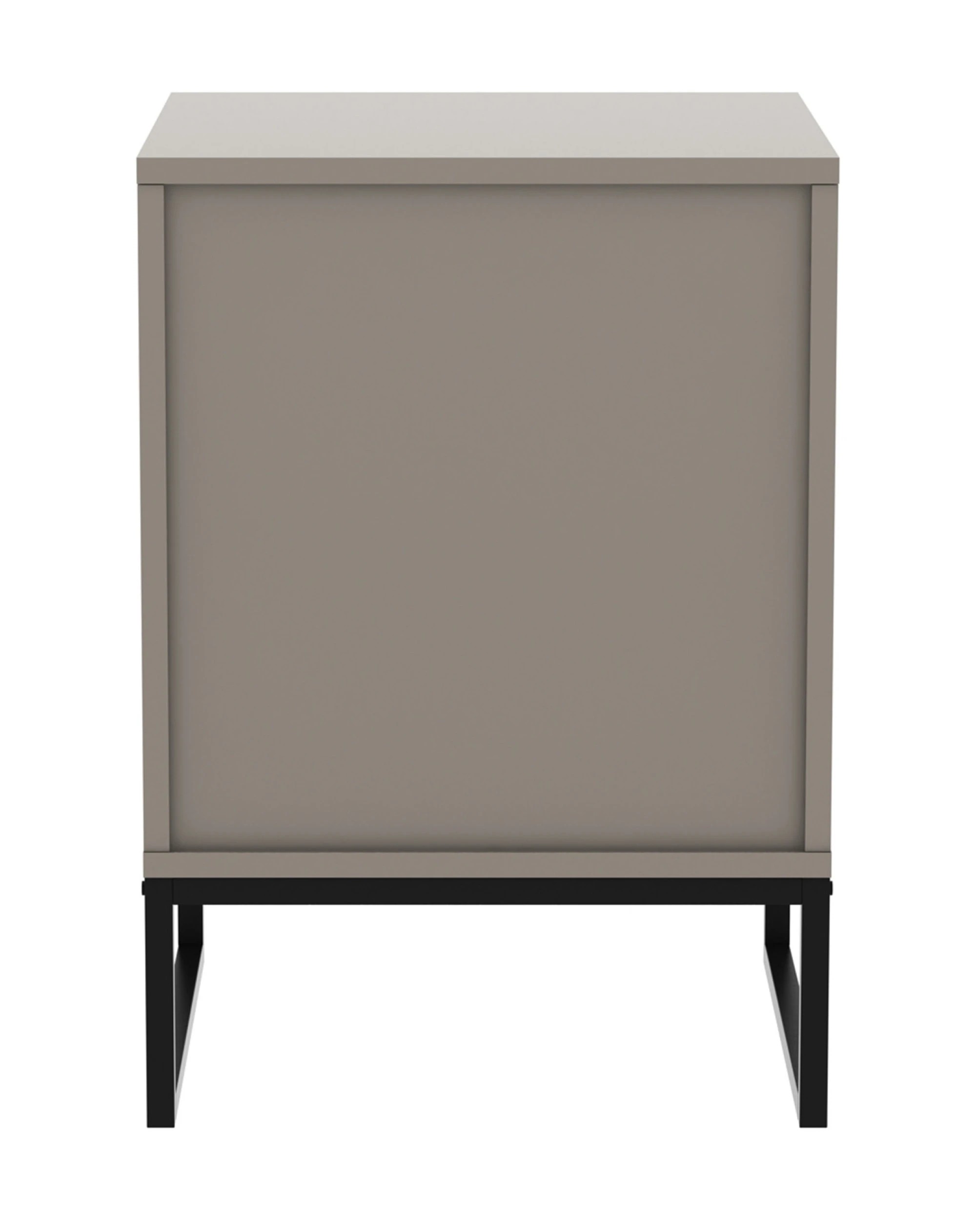 3 Sarantino Elton Fluted Bedside Table - Grey, 3 of 8