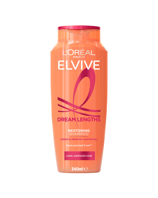 L'Oreal Paris Elvive Dream Lengths Restoring Shampoo 340ml - Vegetal Keratin and Castor
