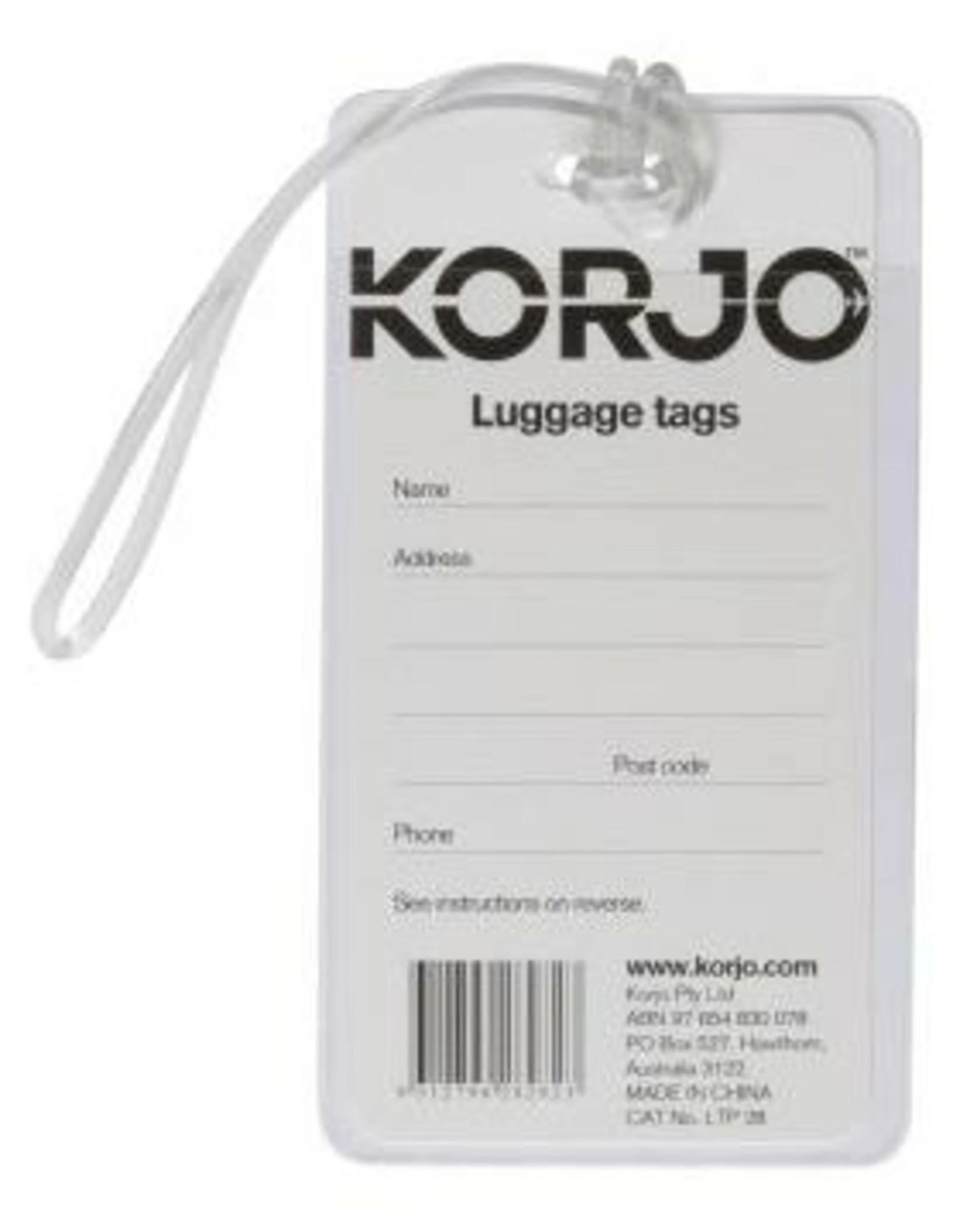 3 Korjo Plastic Luggage Tags - Australia - Pattern, 3 of 3