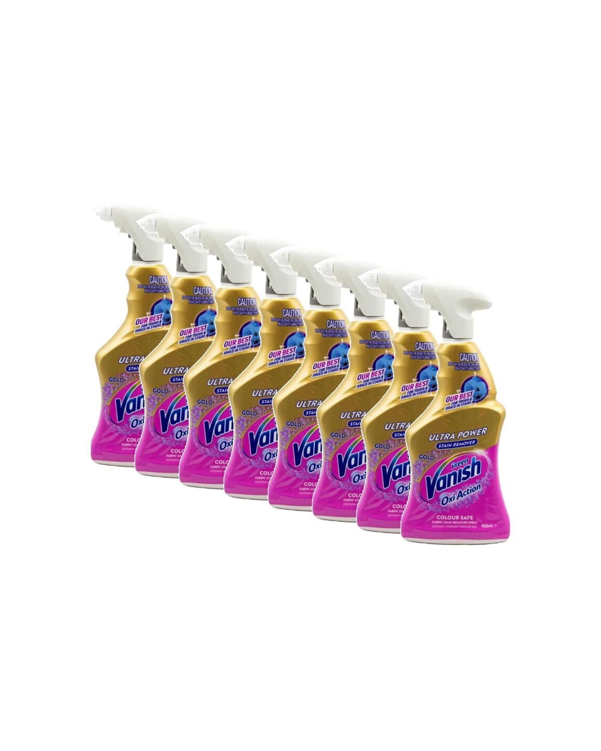1 Vanish 8PK Preen Oxi Action Ultra Power Fabric Stain Remover Spray 450 - Multi, 1 of 3