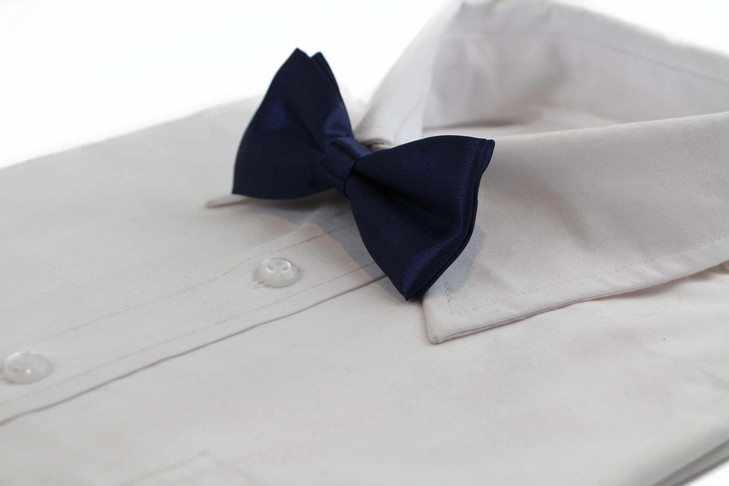 4 Zasel Boys Midnight Blue Plain Bow Tie - Multi, 4 of 5