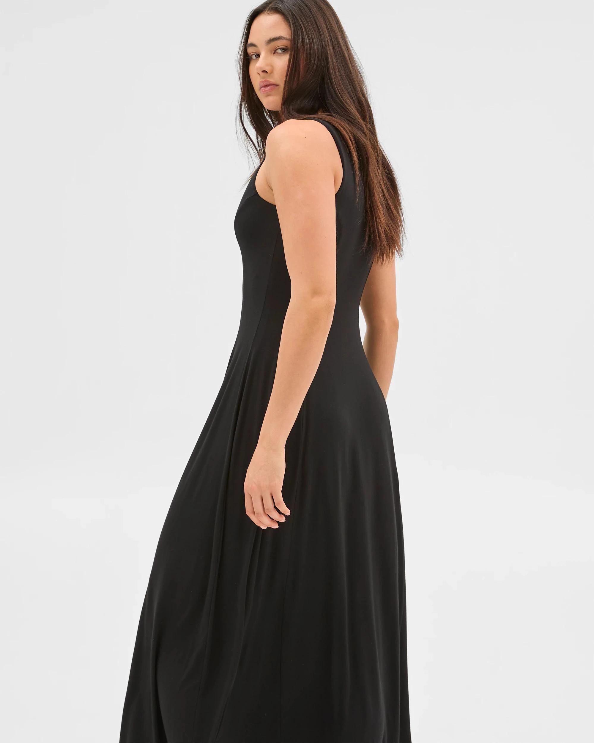 3 Target Drape Dress - Lily Loves BLACK, 3 of 5