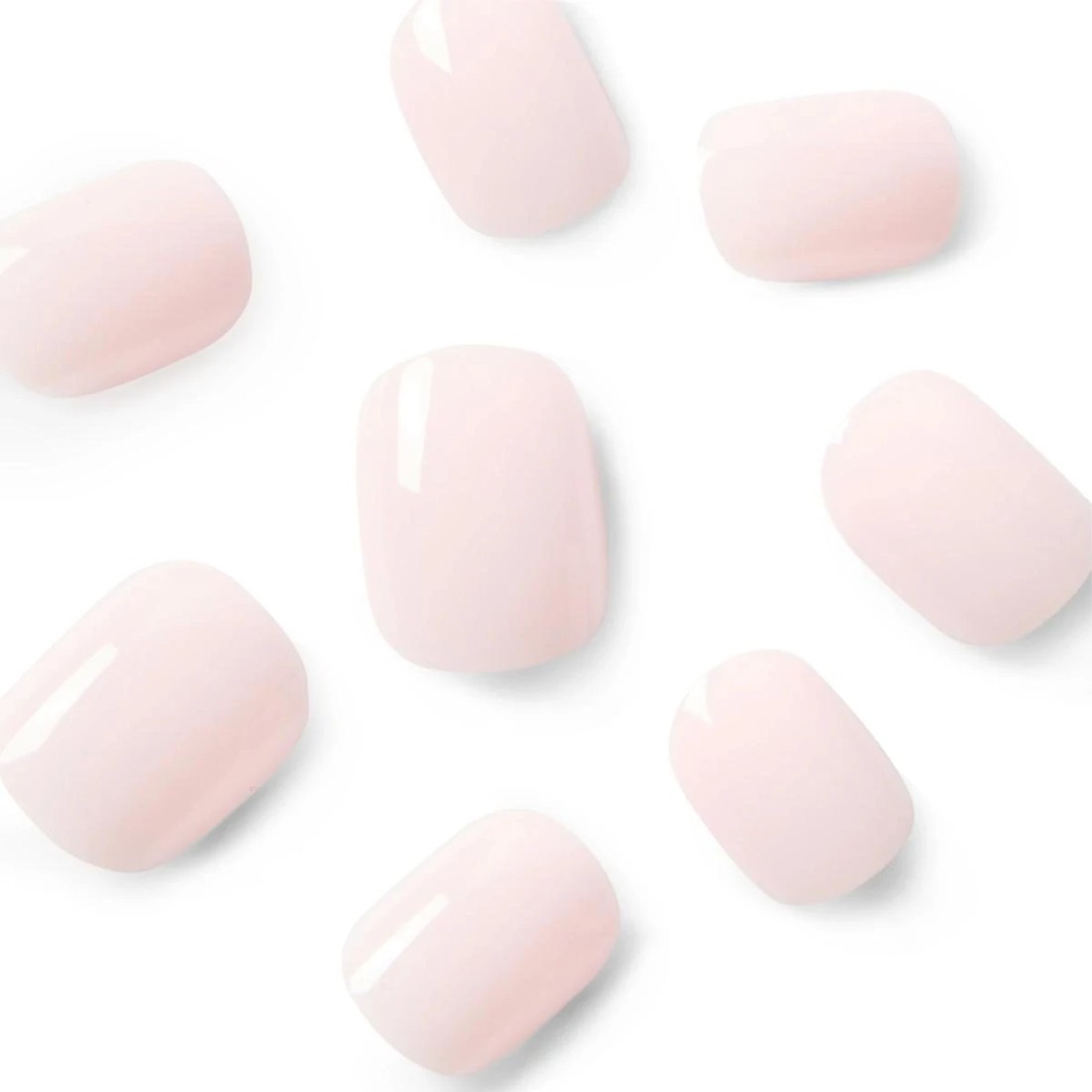 3 OXX Cosmetics 24 Pack Artificial Nails with Adhesive - Short Square Shape, Pink, 3 of 5