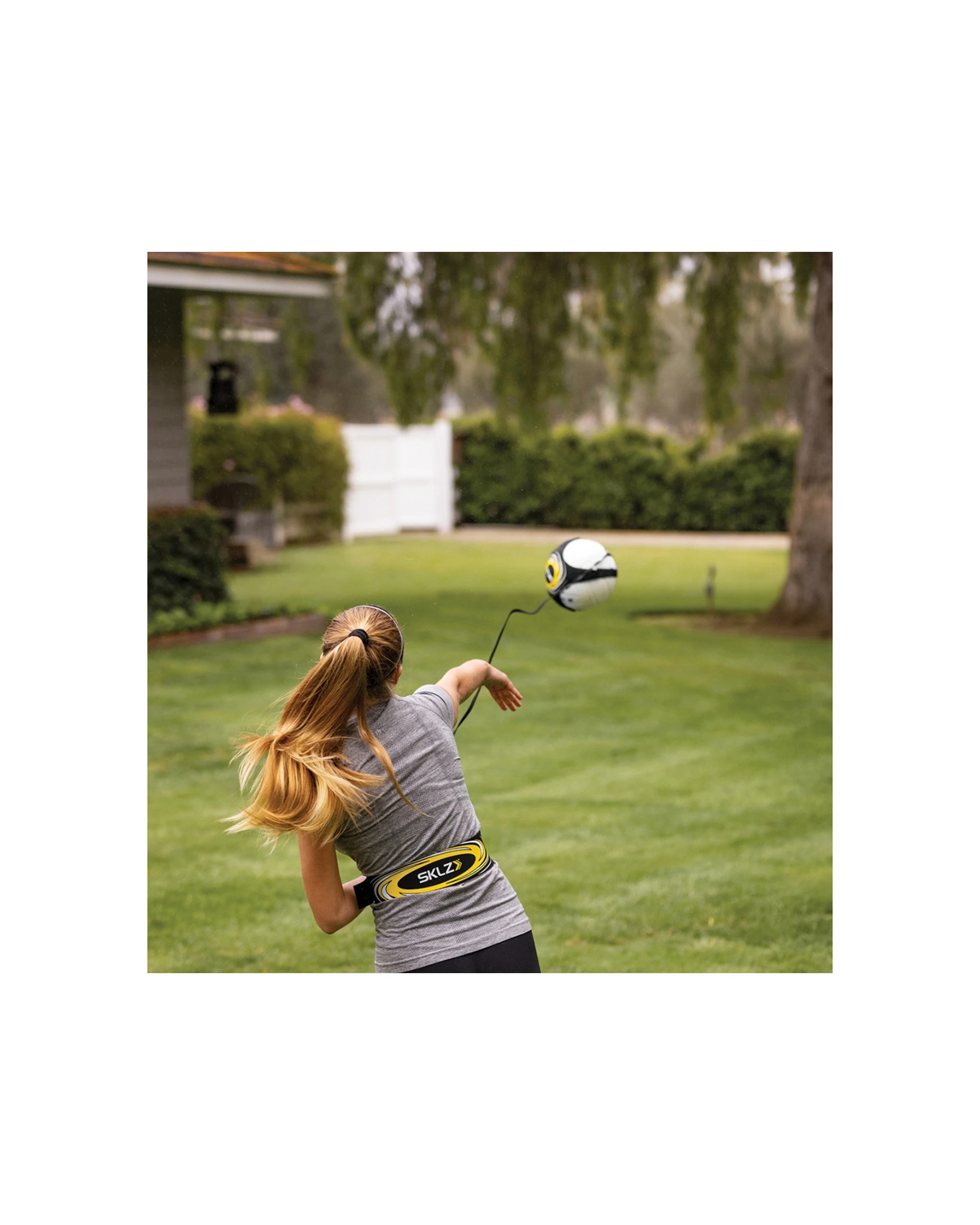 4 Sklz Hit N Serve Volleyball Trainer Adjustable Neoprene Sleeve Elastic Cord - Multi, 4 of 4