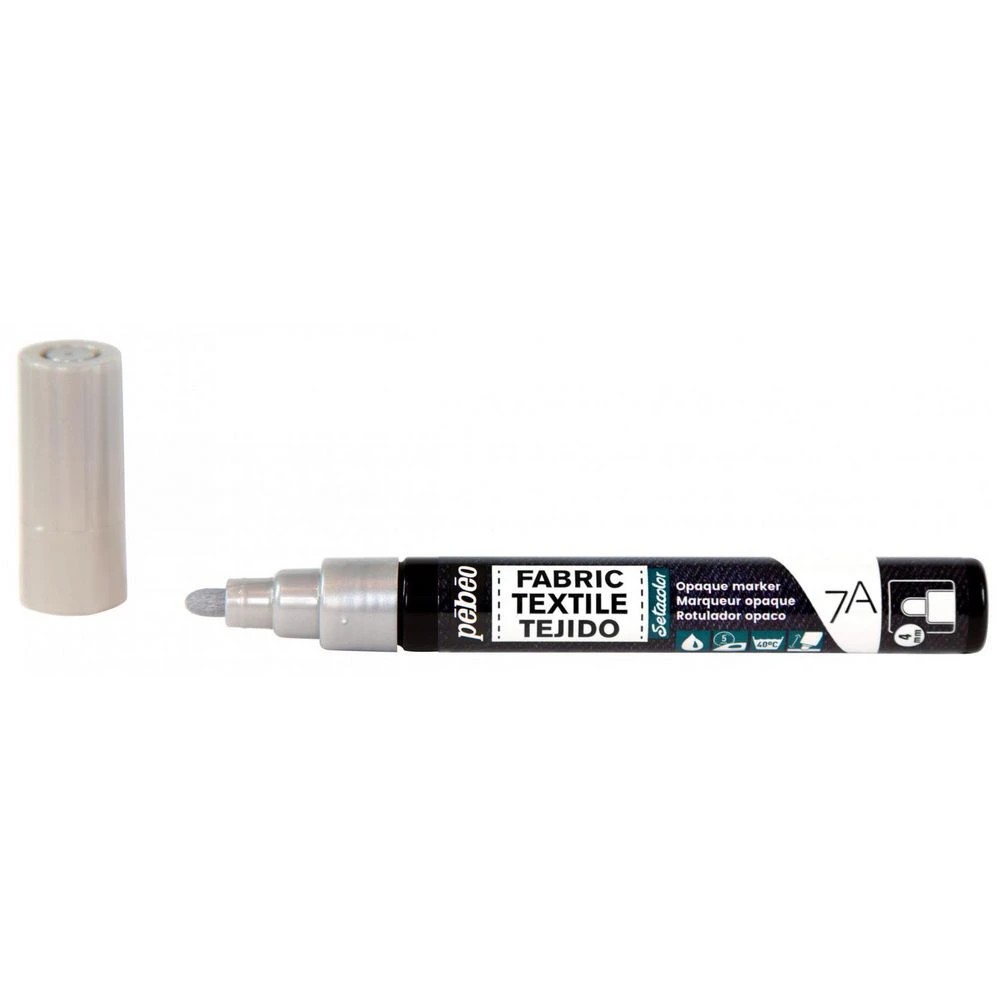 2 Pebeo 7A Opaque Marker 4mm Silver, 2 of 3