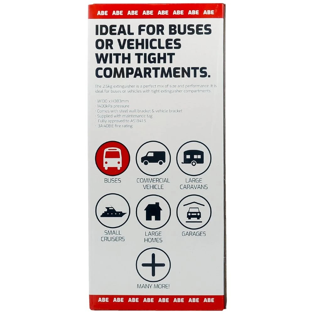 4 Trafalgar ABE Fire Extinguisher 2.5kg Red, 4 of 6
