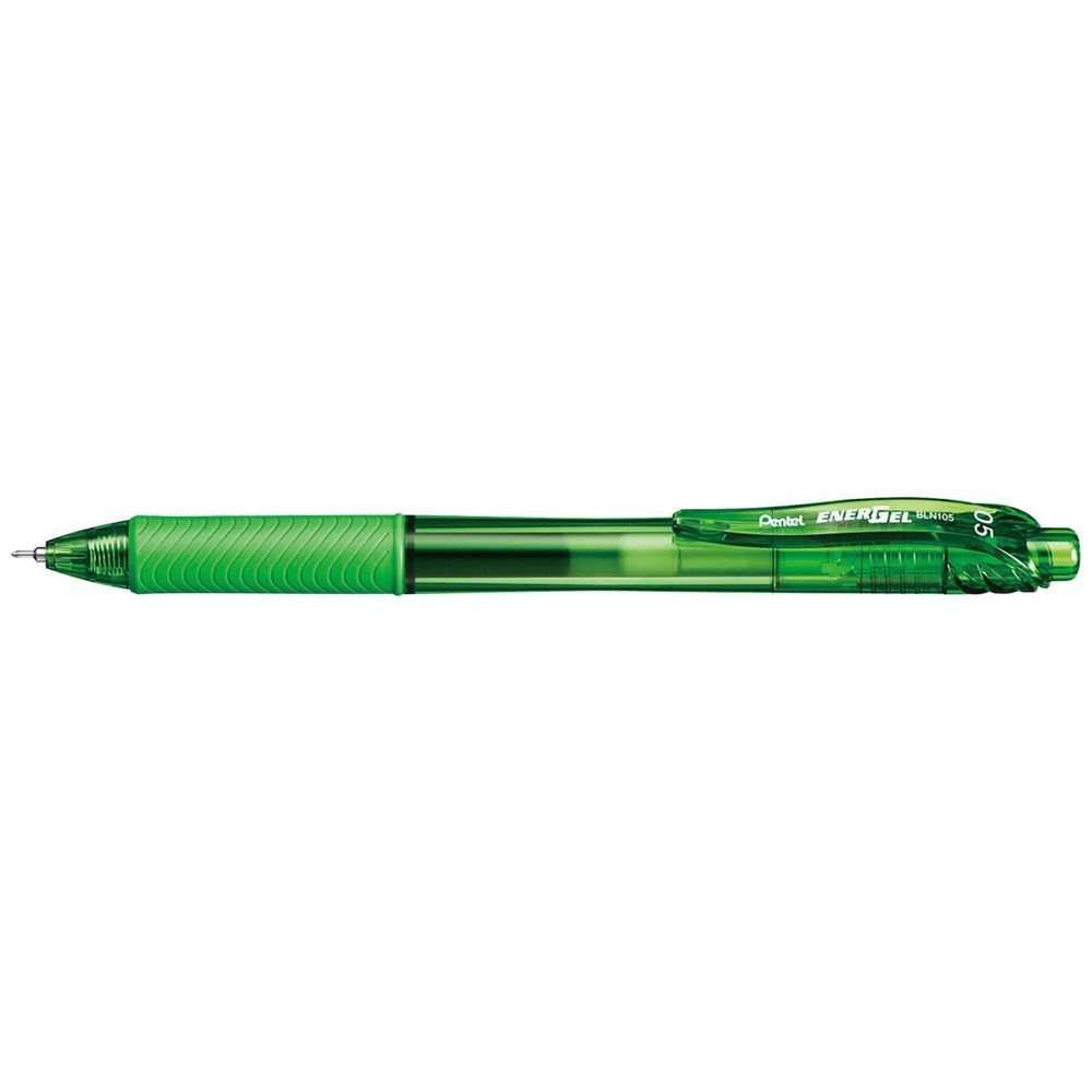 1 Pentel Energel X BLN105 Gel Pen 0.5mm Lime Green, 1 of 1