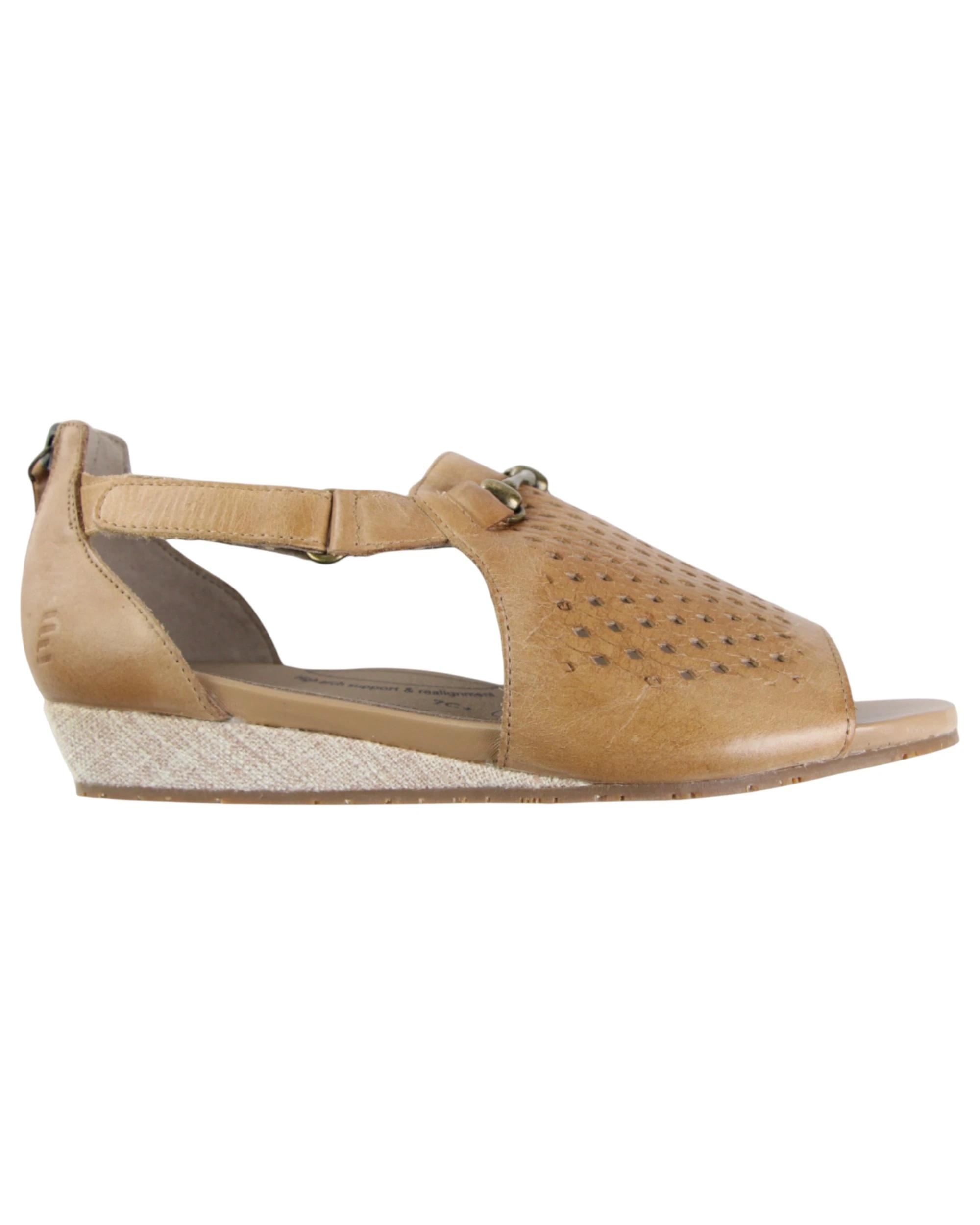 1 HomyPed Womens Florence Sandals Slip On Shoes Flats Latte Tan, 1 of 5