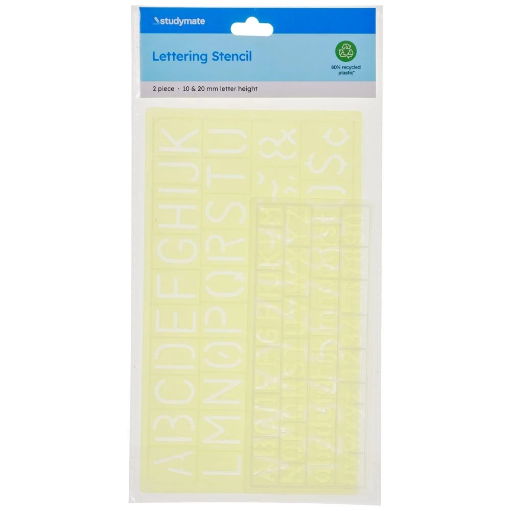 2 Studymate 10mm/20mm Lettering Stencil, 2 of 2