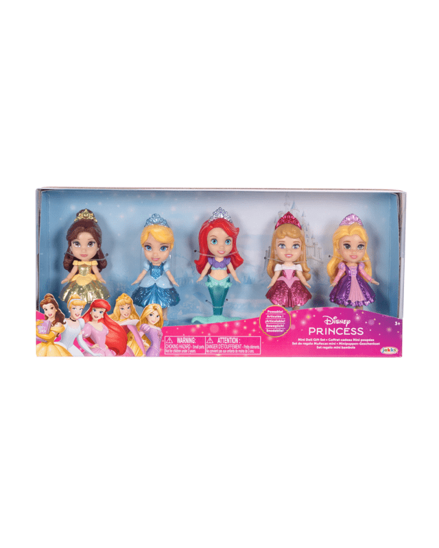 5 Pack Disney Princess Mini Doll Gift