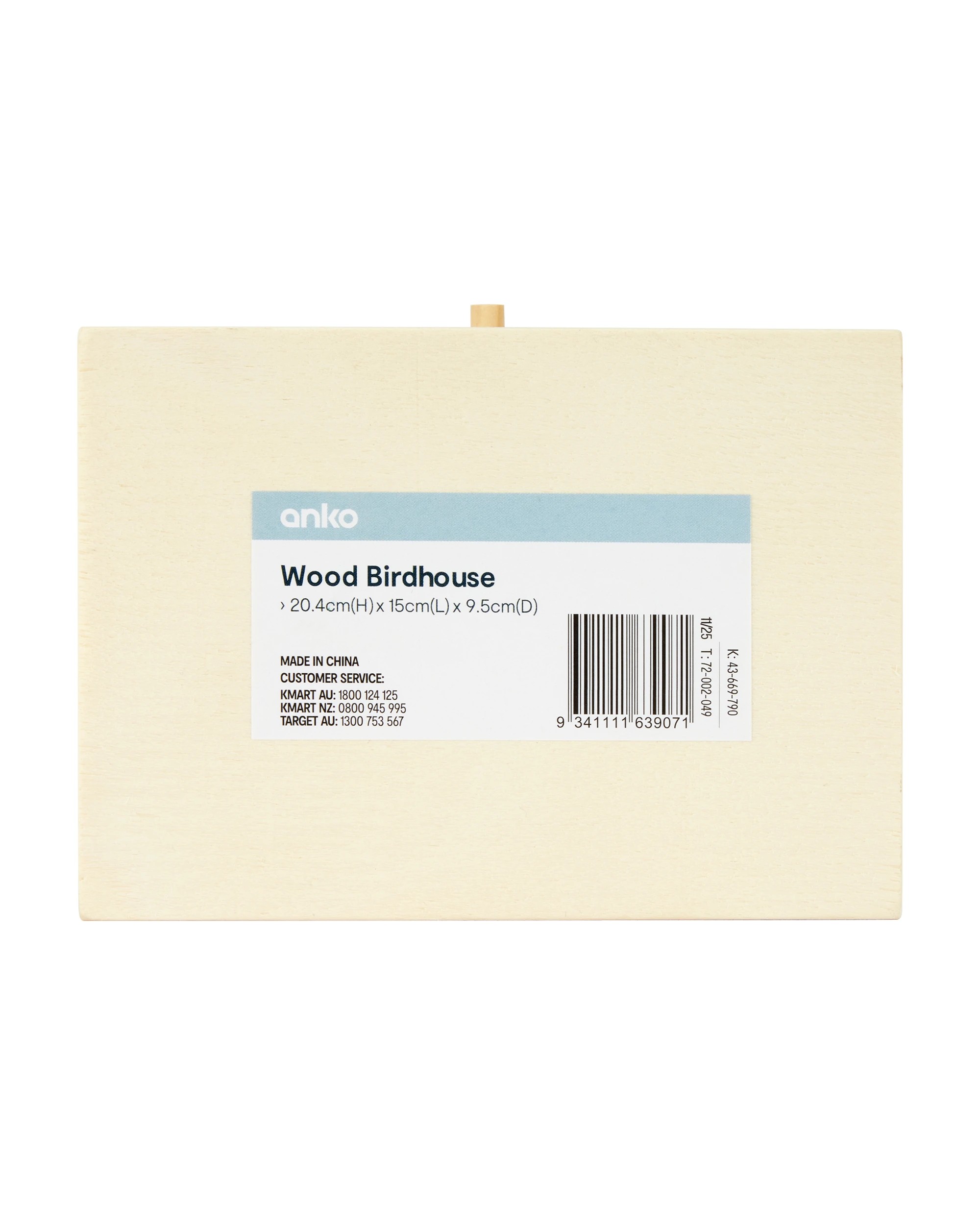 6 Wood Birdhouse, 6 of 6