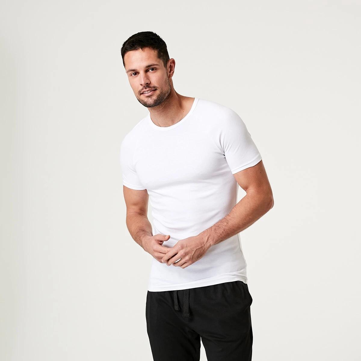 1 2 Pack Raglan Crew Neck T-Shirt WHITE, 1 of 6