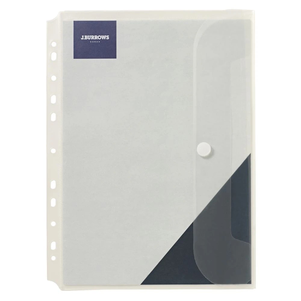 2 J.Burrows Binder Document Wallet A4 Clear, 2 of 3