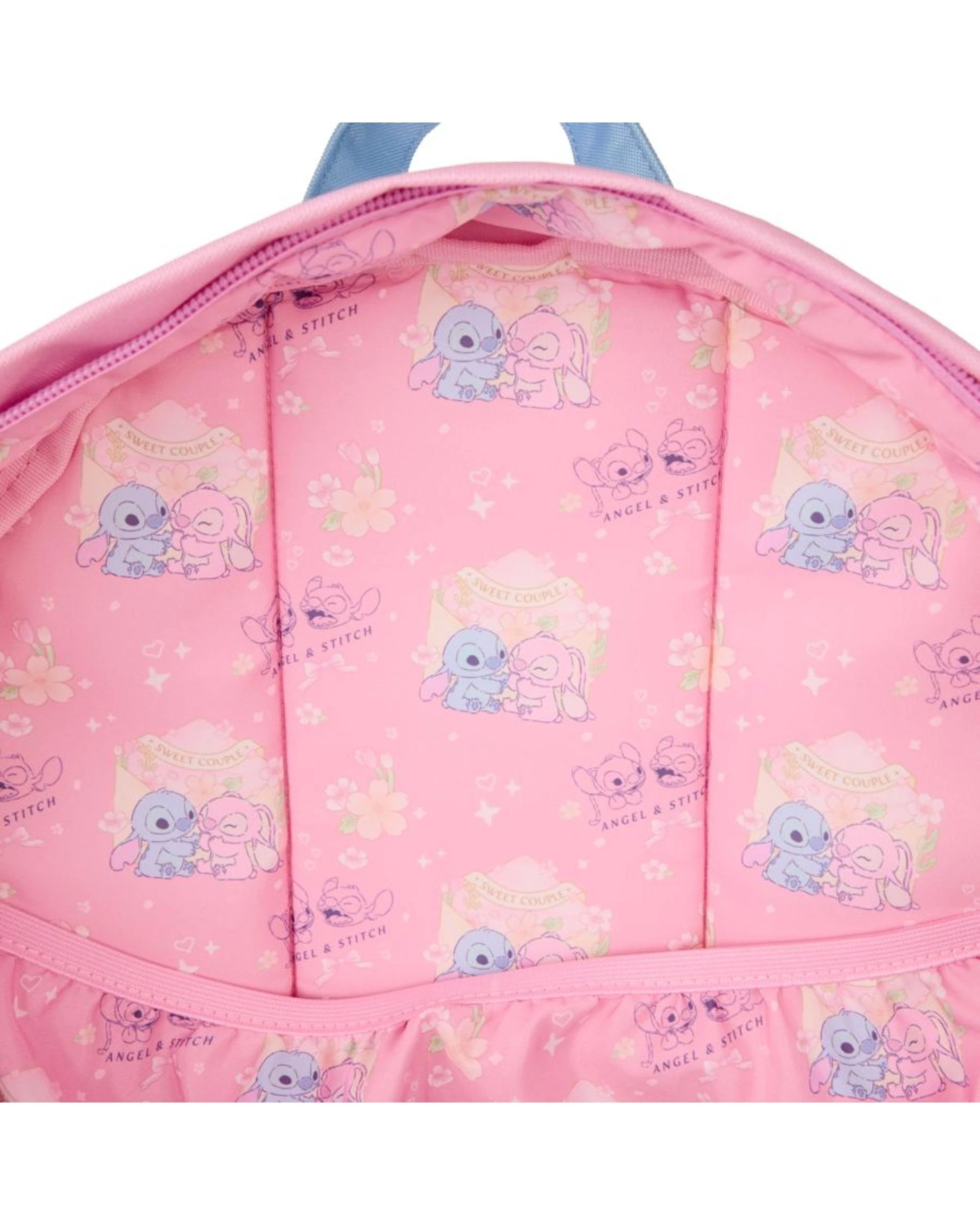 4 Loungefly Disney Lilo and Stitch Stitch and Angel All Over Print Nylon Full-Size Backpack, 4 of 4