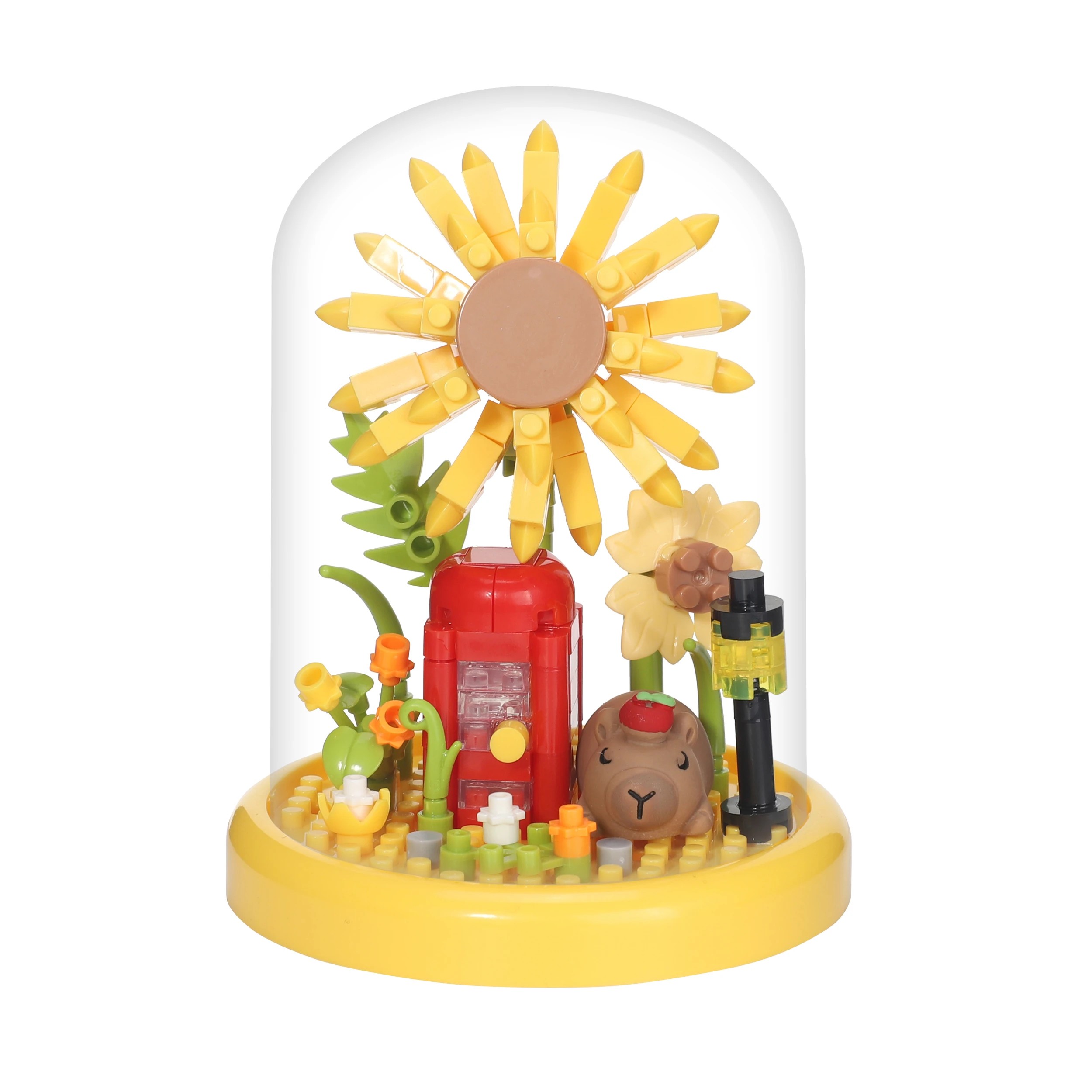 8 Mini Blocks Flower Series: Capybara in Dome - Assorted, 8 of 9