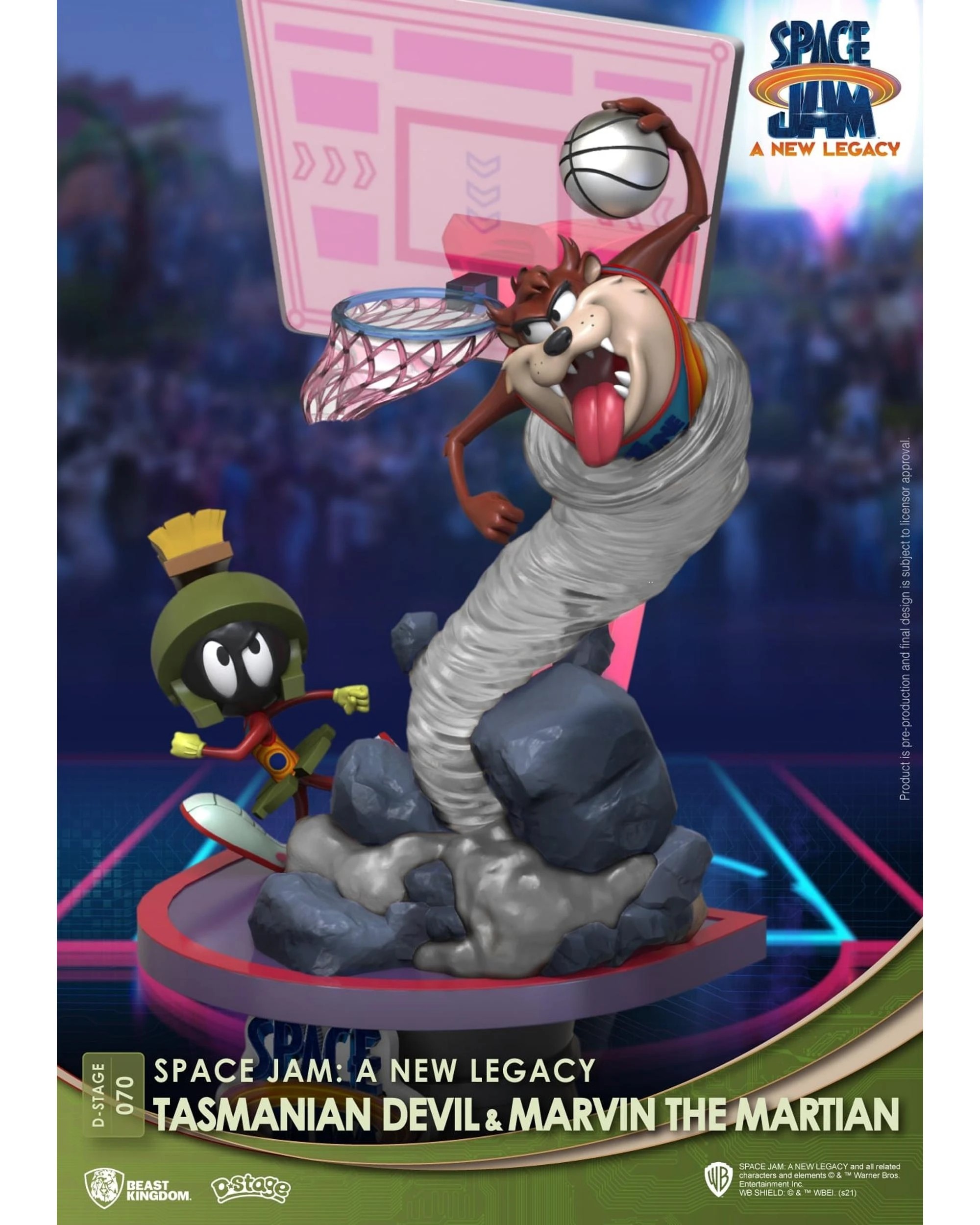 7 Beast Kingdom D-Stage Space Jam: A New Legacy Tasmanian Devil and Marvin the Martian Figure, 7 of 7