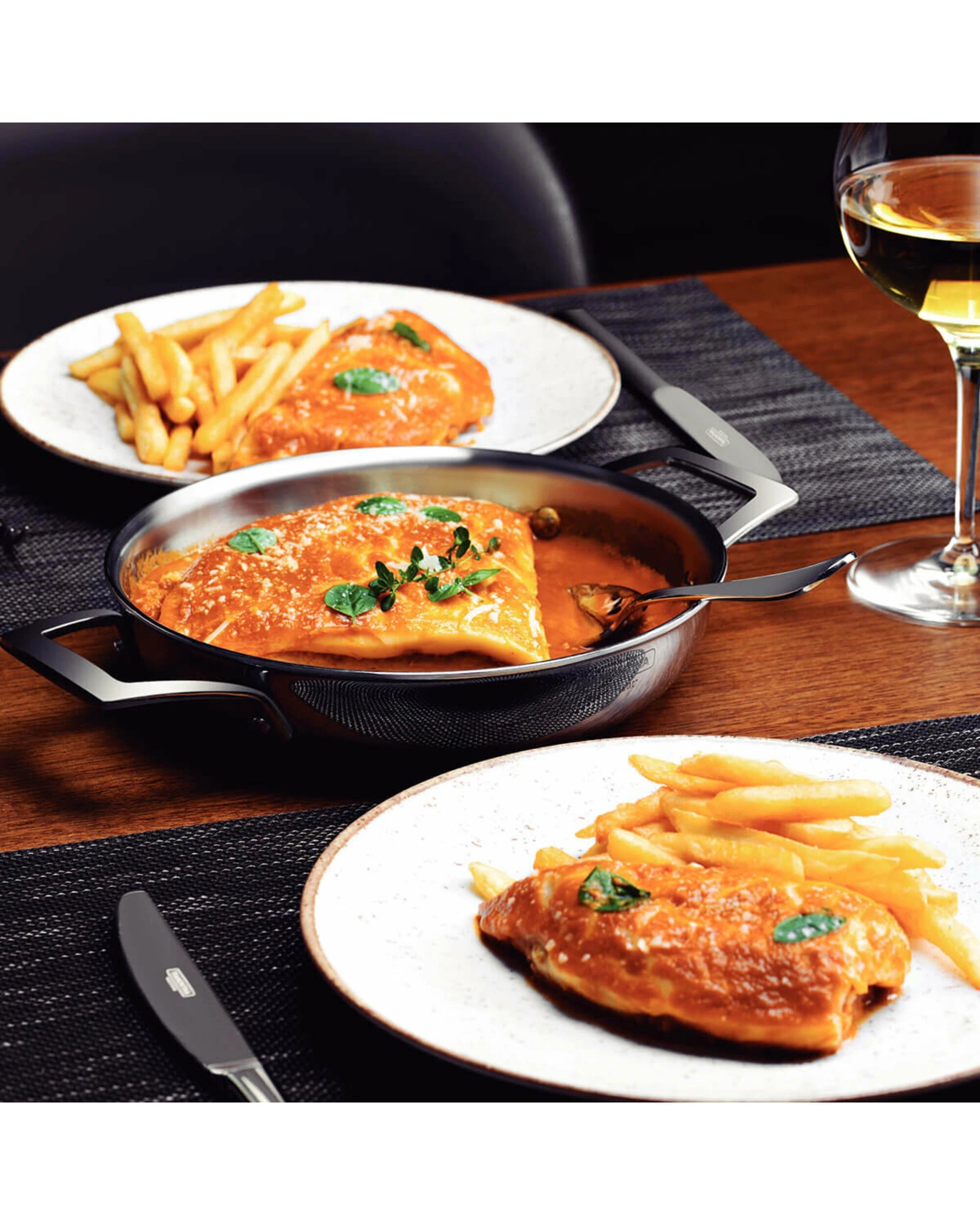 3 Tramontina Grano 26cm Tri-Ply Clad Double-Handled Frying Pan, 3 of 3