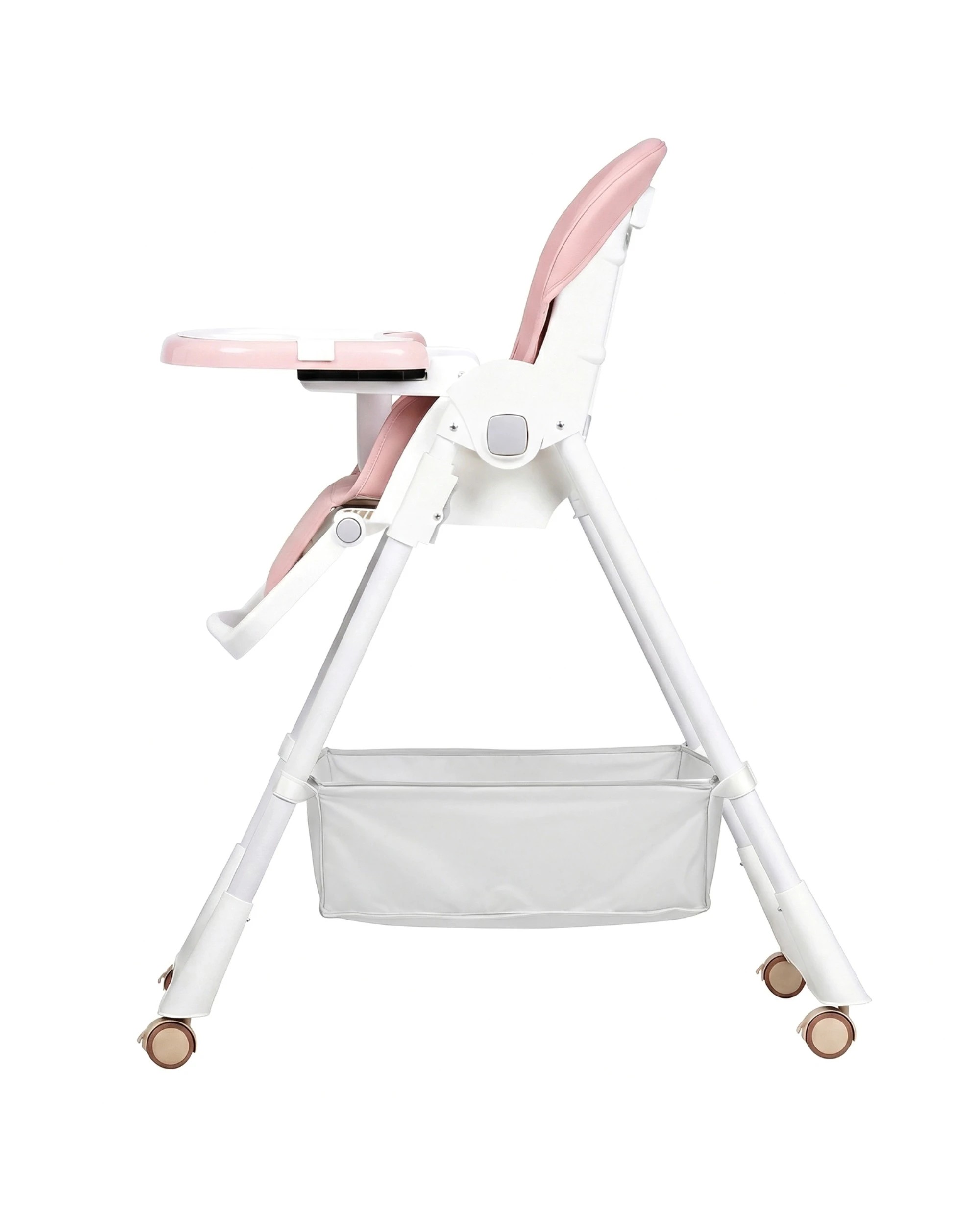 2 3-in-1 Folding Baby High Chair Toddler Feeding Chair - Pink, 2 of 9
