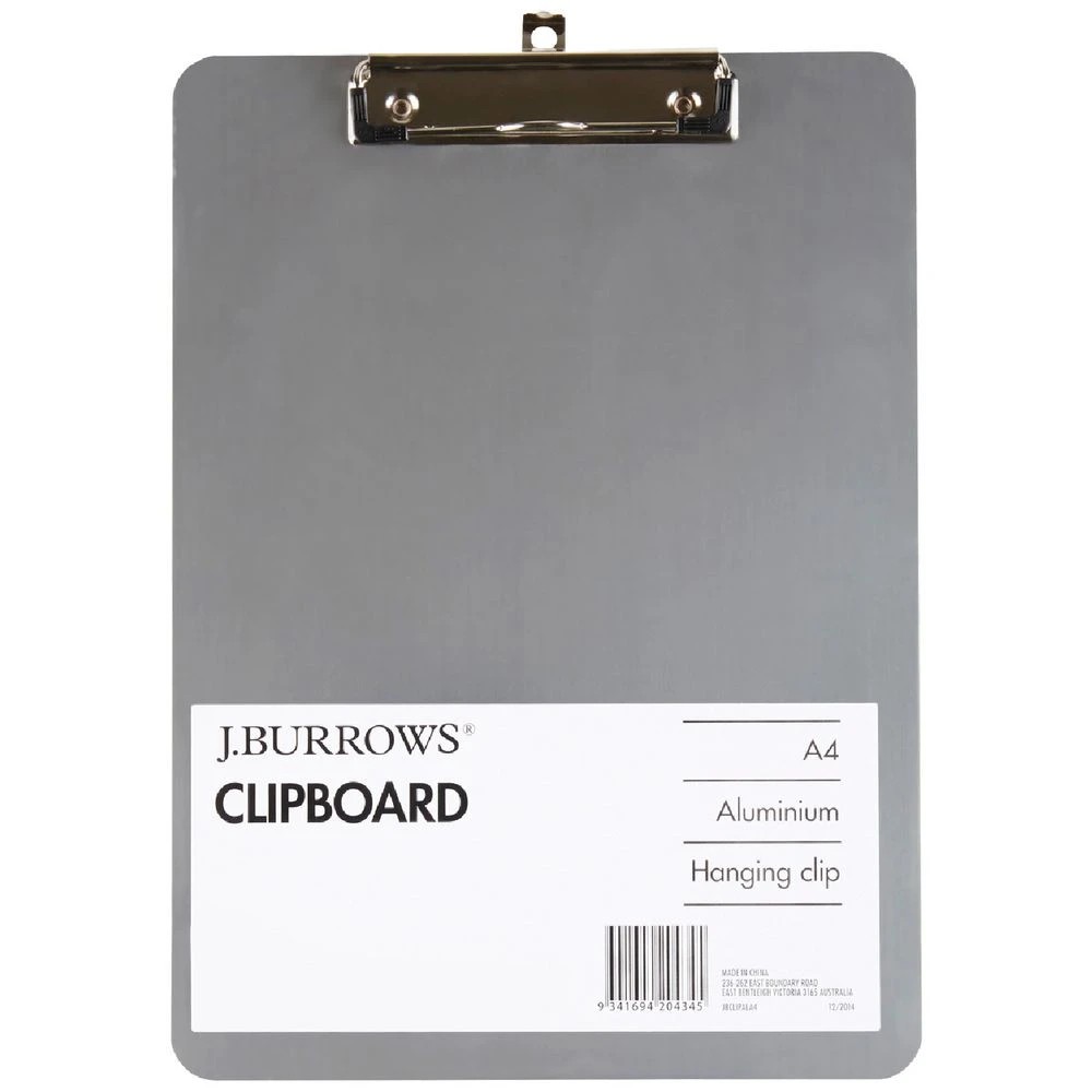 1 J.Burrows Clipboard A4 Aluminium, 1 of 2