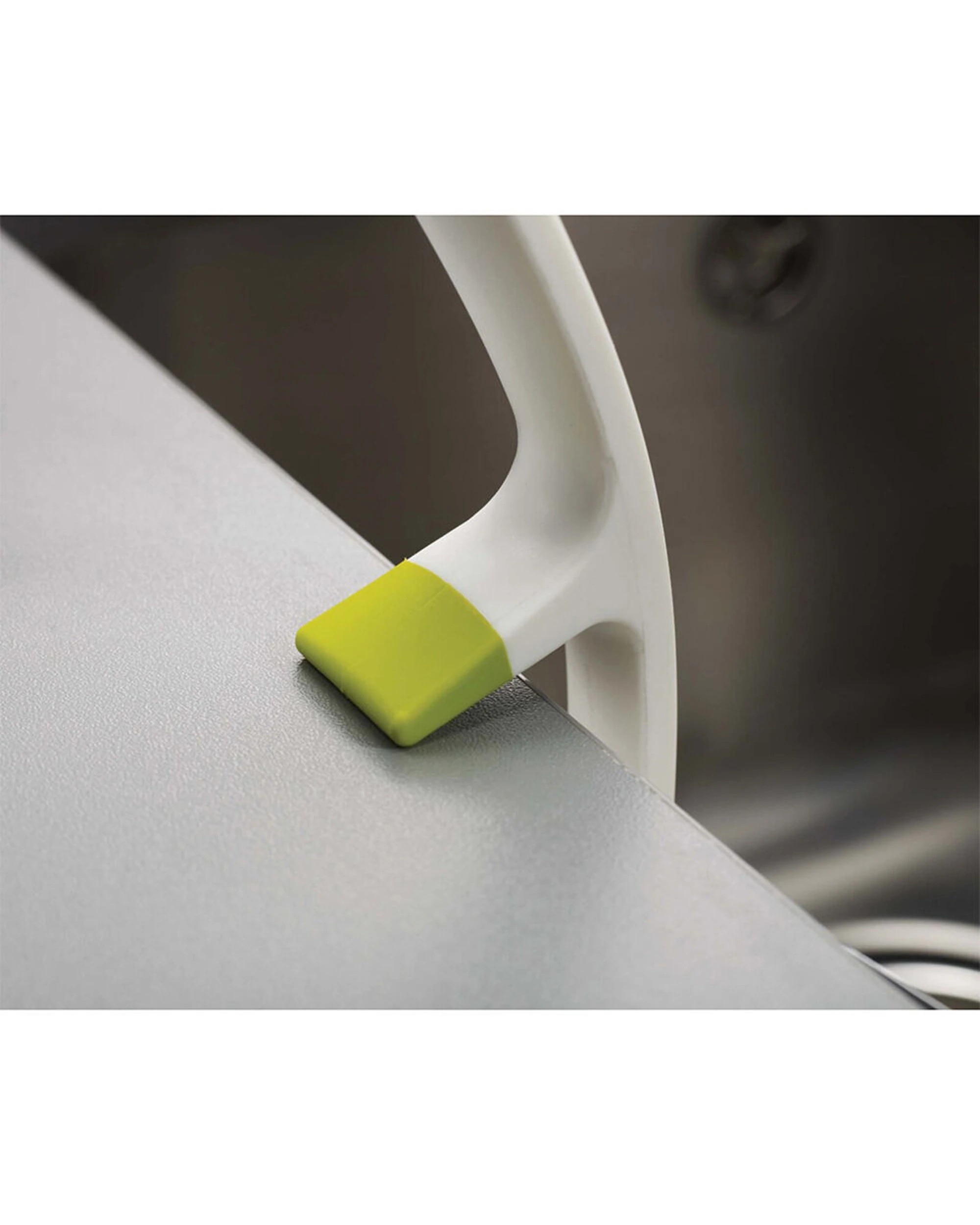 4 Joseph Joseph 2PK Edge 29cm Curved Dish Brush With Integrated Sink Rest - Green, 4 of 5