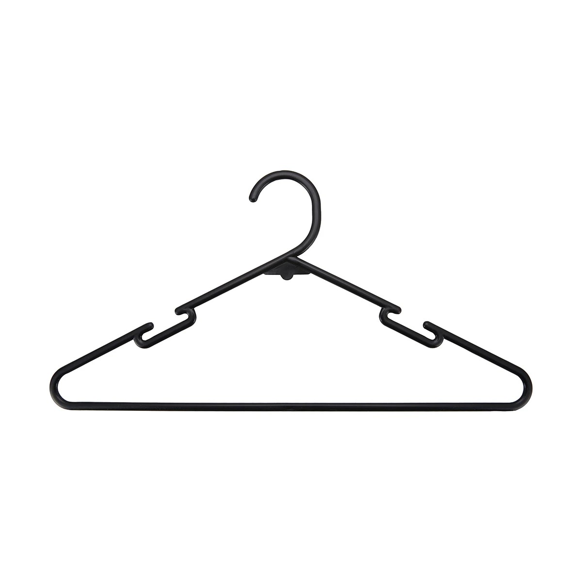 1 12 Pack Plastic Hangers - Black, 1 of 4