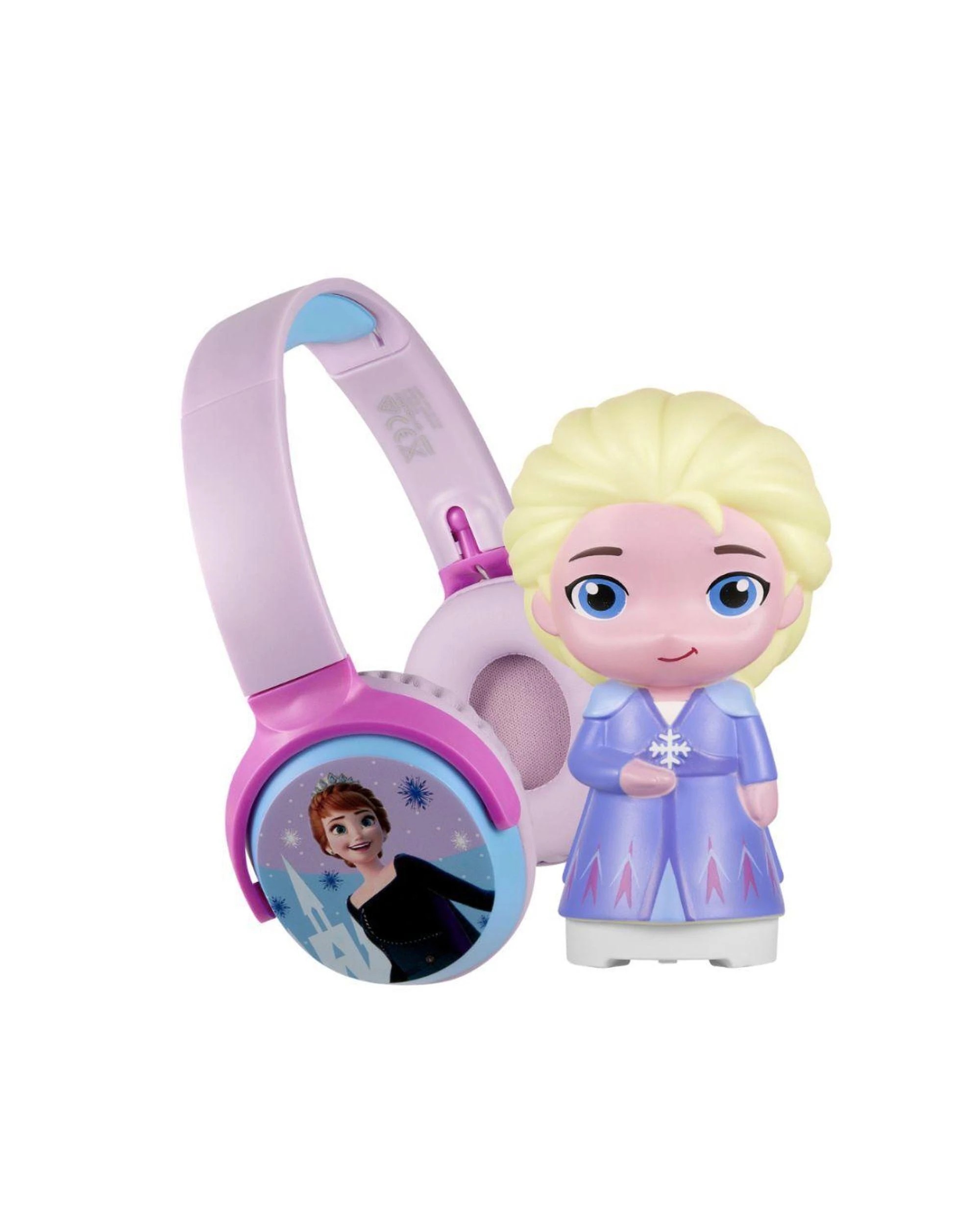 1 Frozen Bluetooth Headphones with Colour Changing Mood Light USB-C Rechargeable Foldable Design, 1 of 3
