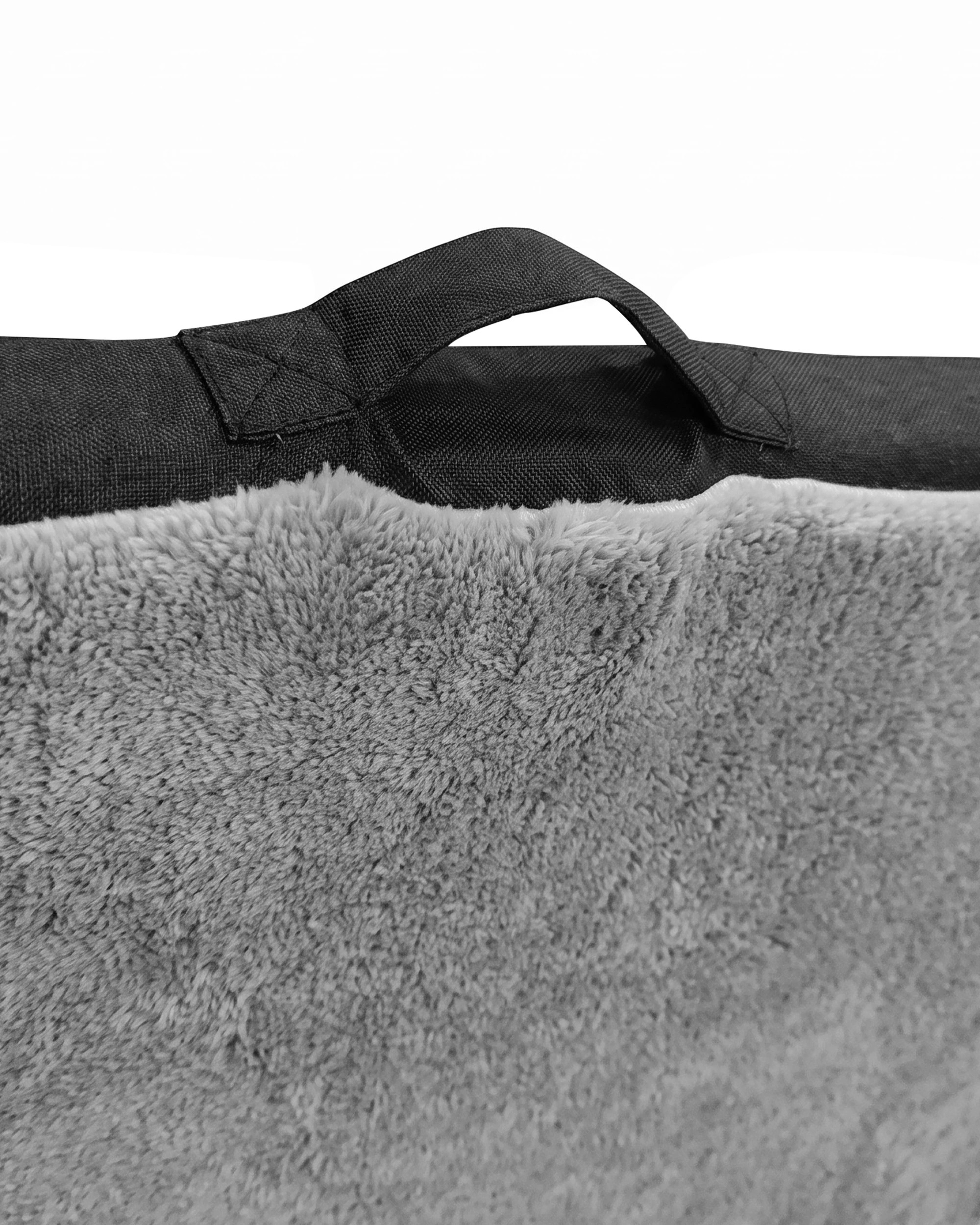 8 Petzly Dog Bed Mat for Pet Machine Washable Cover Waterproof Liner Large Grey, 8 of 9