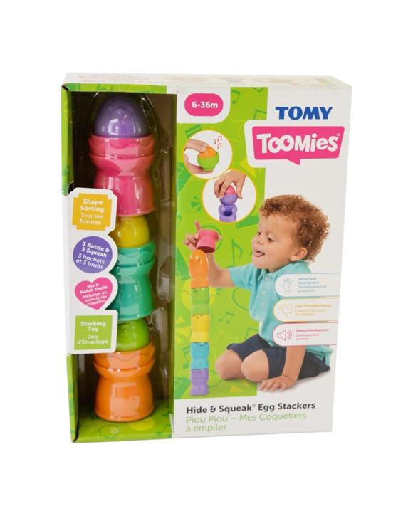 Toomies Hide and Squeak Egg Stackers