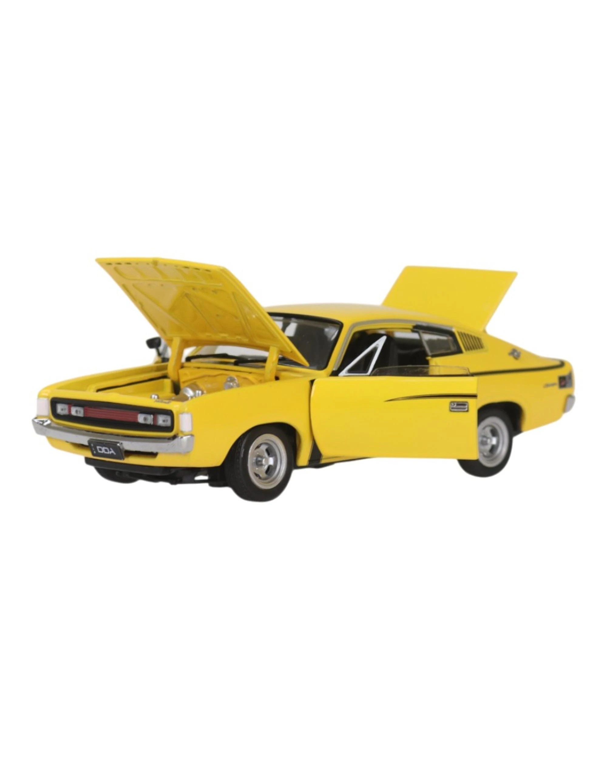 3 DDA Chrysler Valiant Charger R/T E49 Yellow 1:32 Scale Vehicle - Yellow, 3 of 4