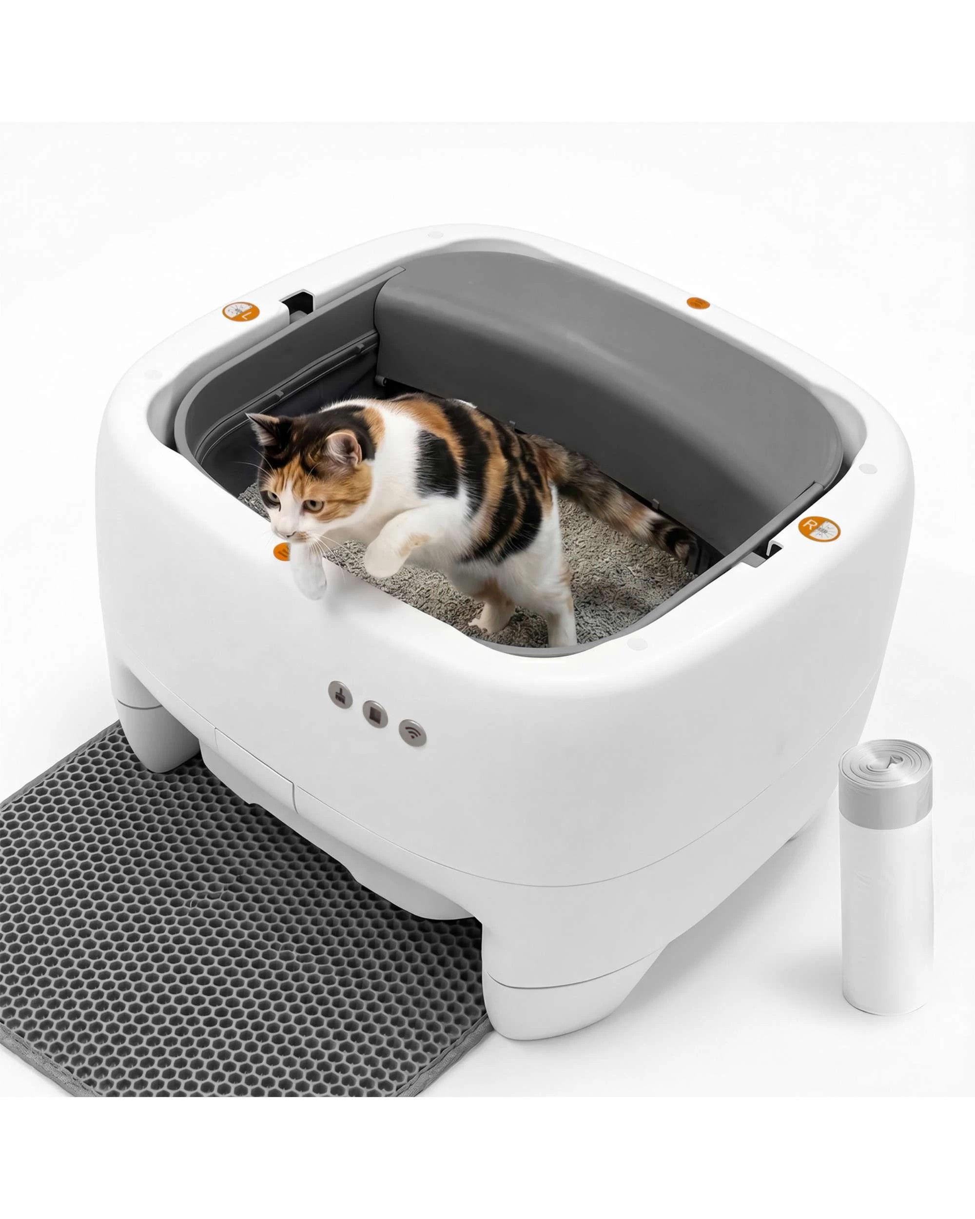 7 Advwin Self Cleaning Cat Litter Box Open Design APP Control Auto Smart Toilet Tray, 7 of 7