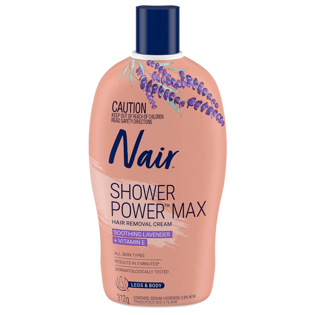 1 Nair Shower Power Max Hair Removal Cream, 1 of 10