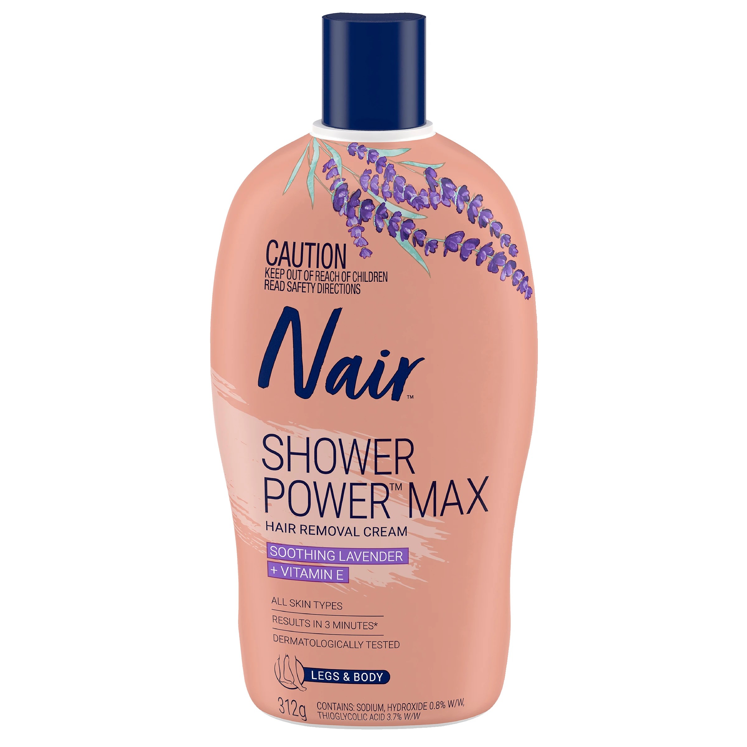 1 Nair Shower Power Max Hair Removal Cream, 1 of 10